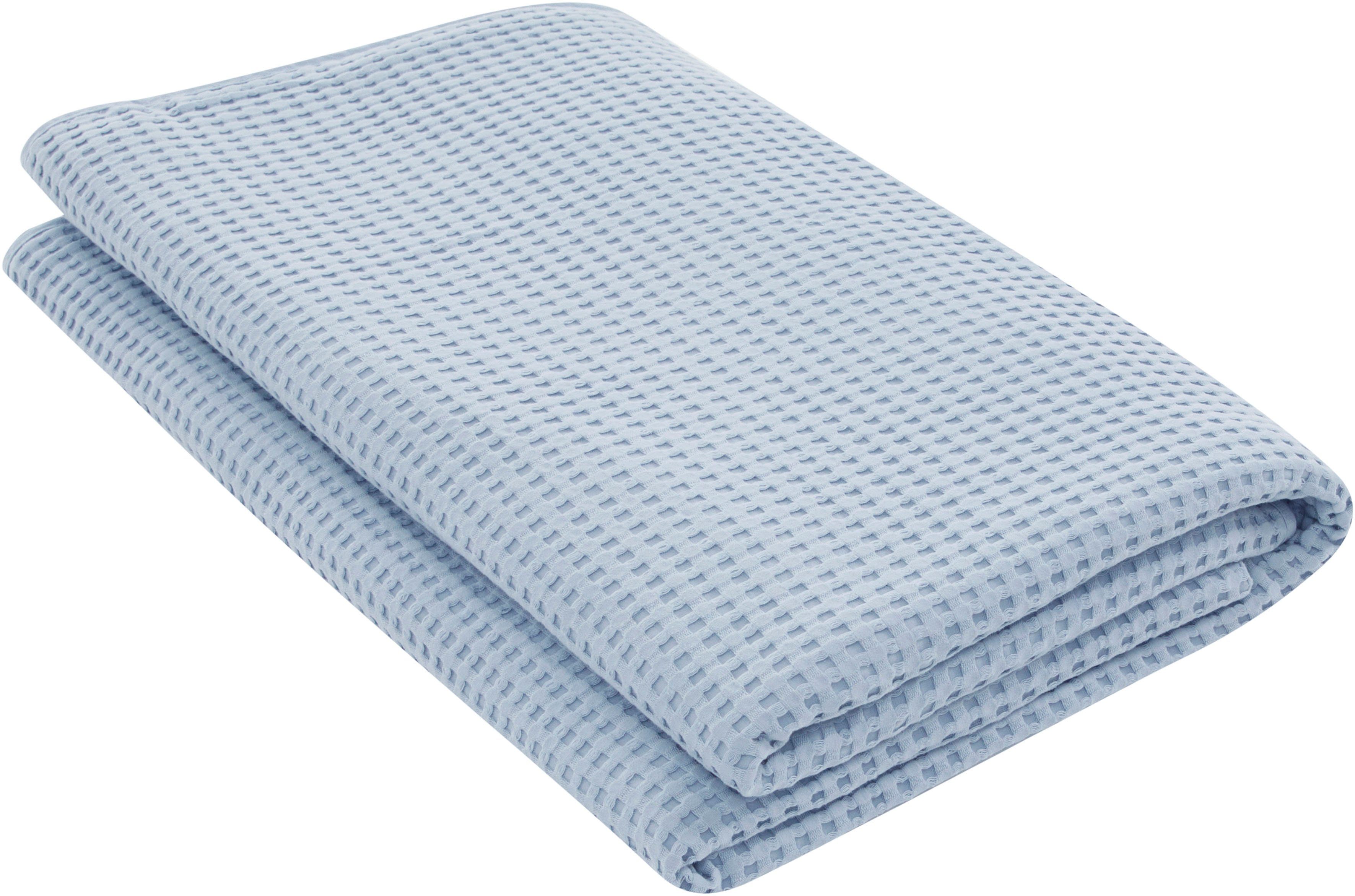 andas Sprei Greta in wafelpiqué-look, vele kleuren beschikbaar, deken vanaf 150x250 cm