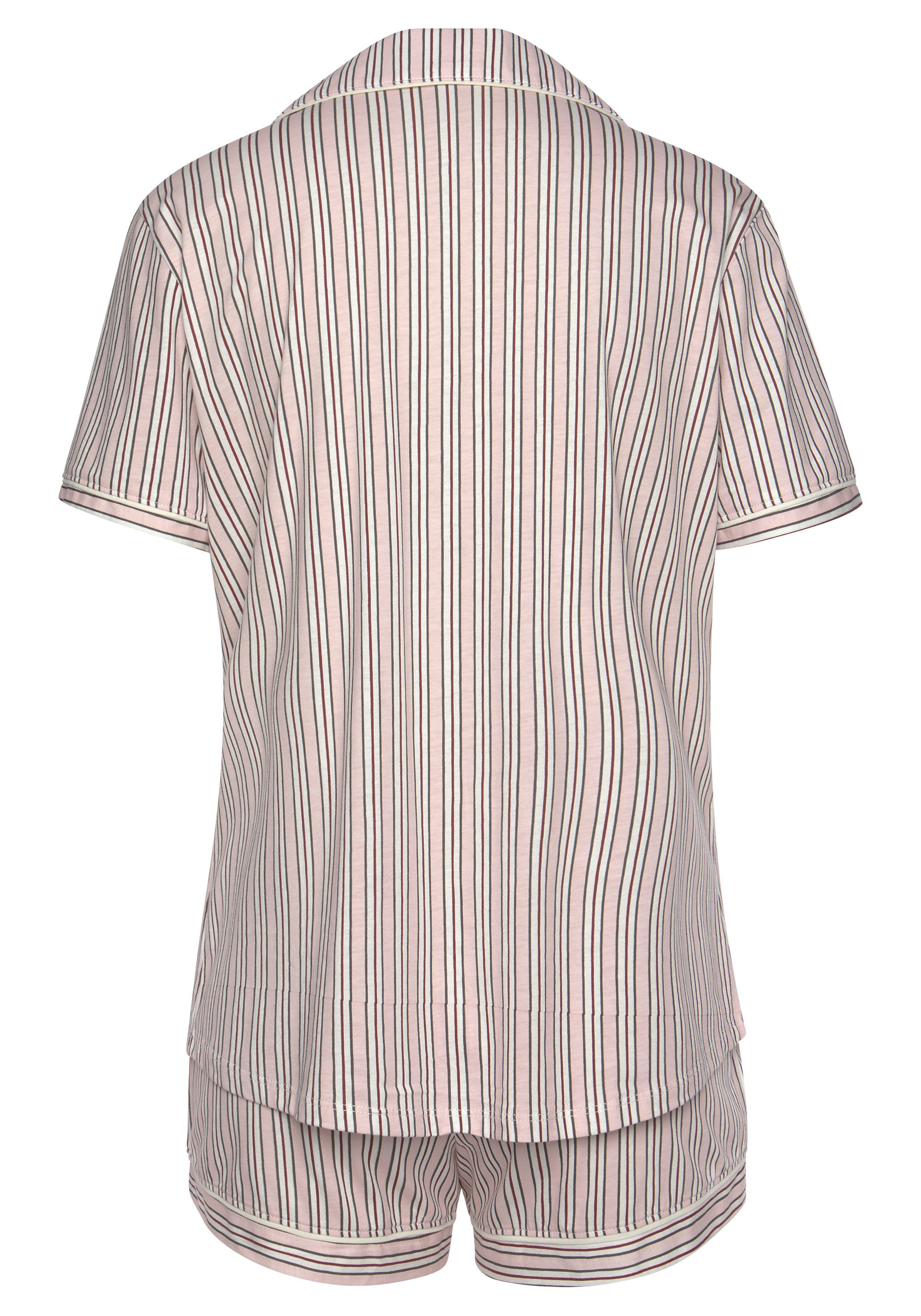 s.Oliver RED LABEL Beachwear Shortama met print all-over (2-delig, 1 stuk)