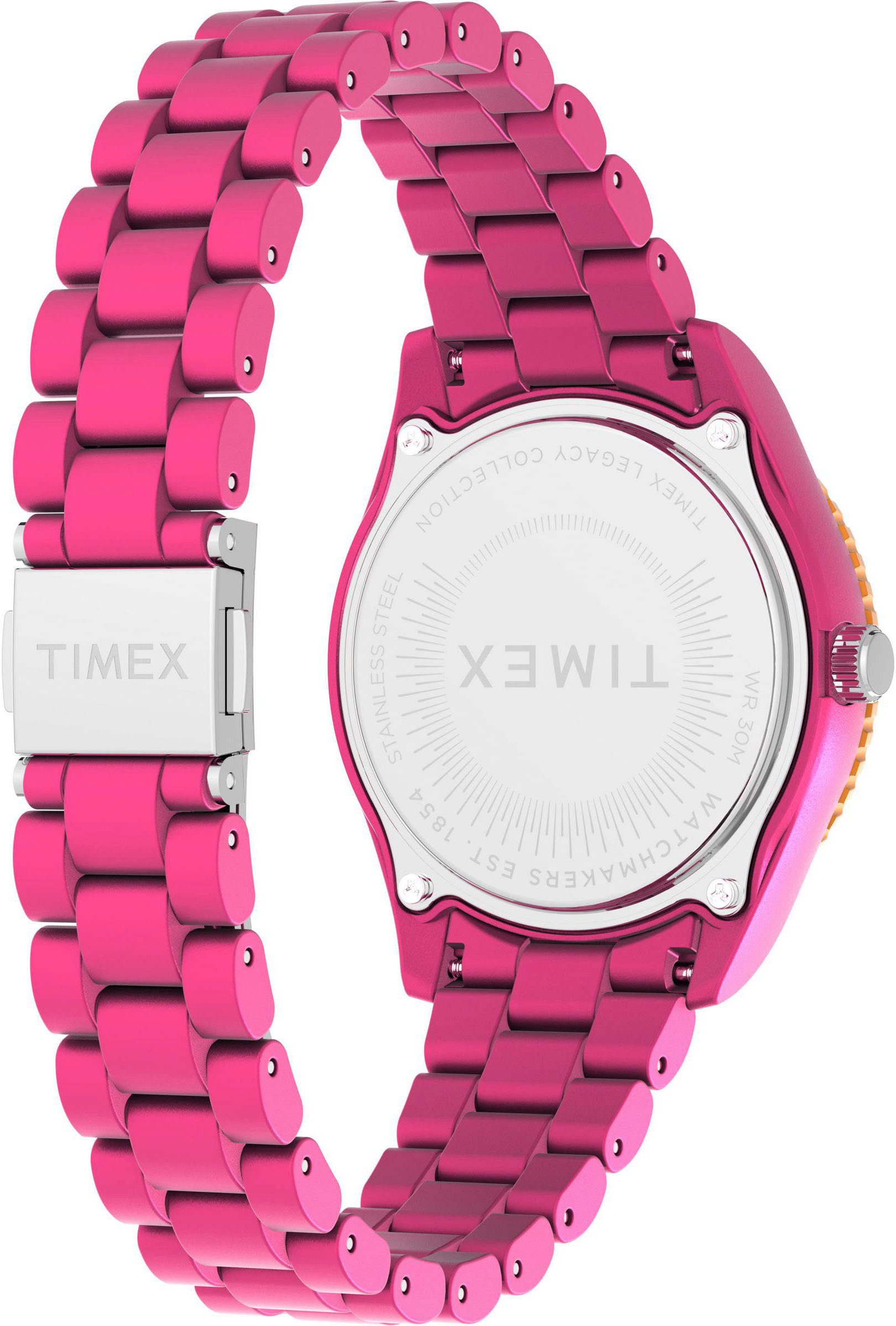 Timex Kwartshorloge LEGACY 37 mm Armbandhorloge, dameshorloge, kunststof armband, fluorescerende wijzers