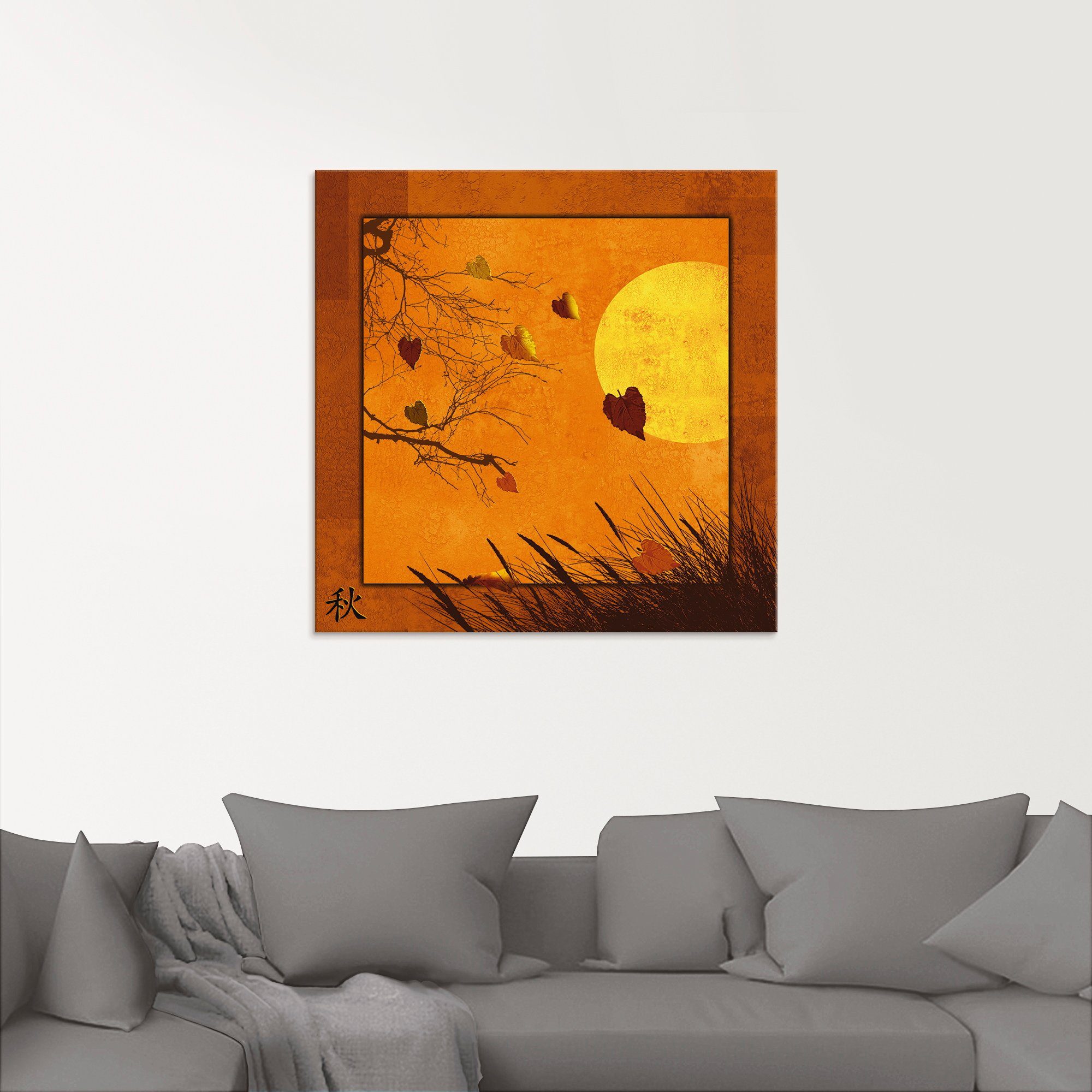 Artland Print op glas Serie vier seizoenen - Herfst