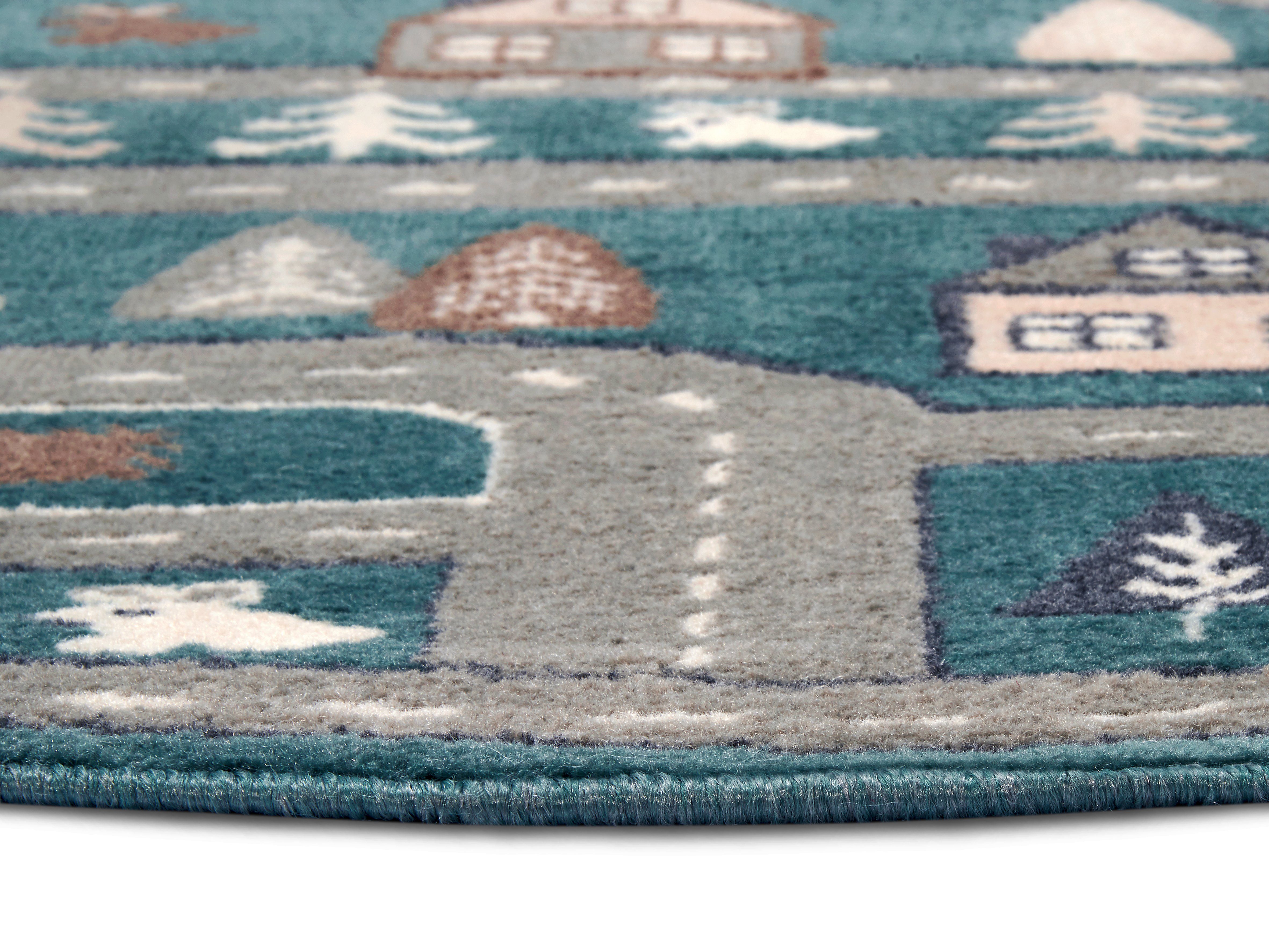 HANSE Home Kindervloerkleed Adventures Streets Speeltapijt, stevig, kinderkamer, kortpolig, speelondergrond