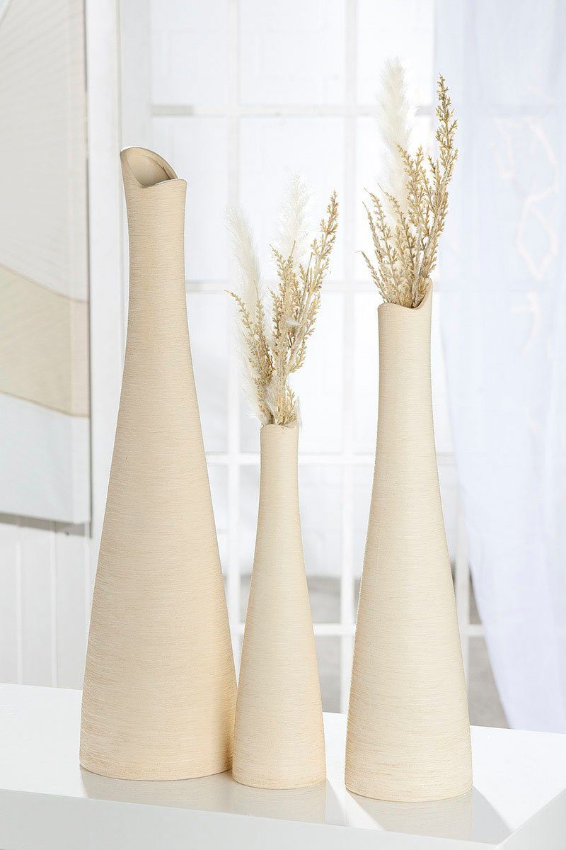 GILDE Tafelvaas Bologna, voor langstilige bloemen, decoratieve vaas (1 stuk)