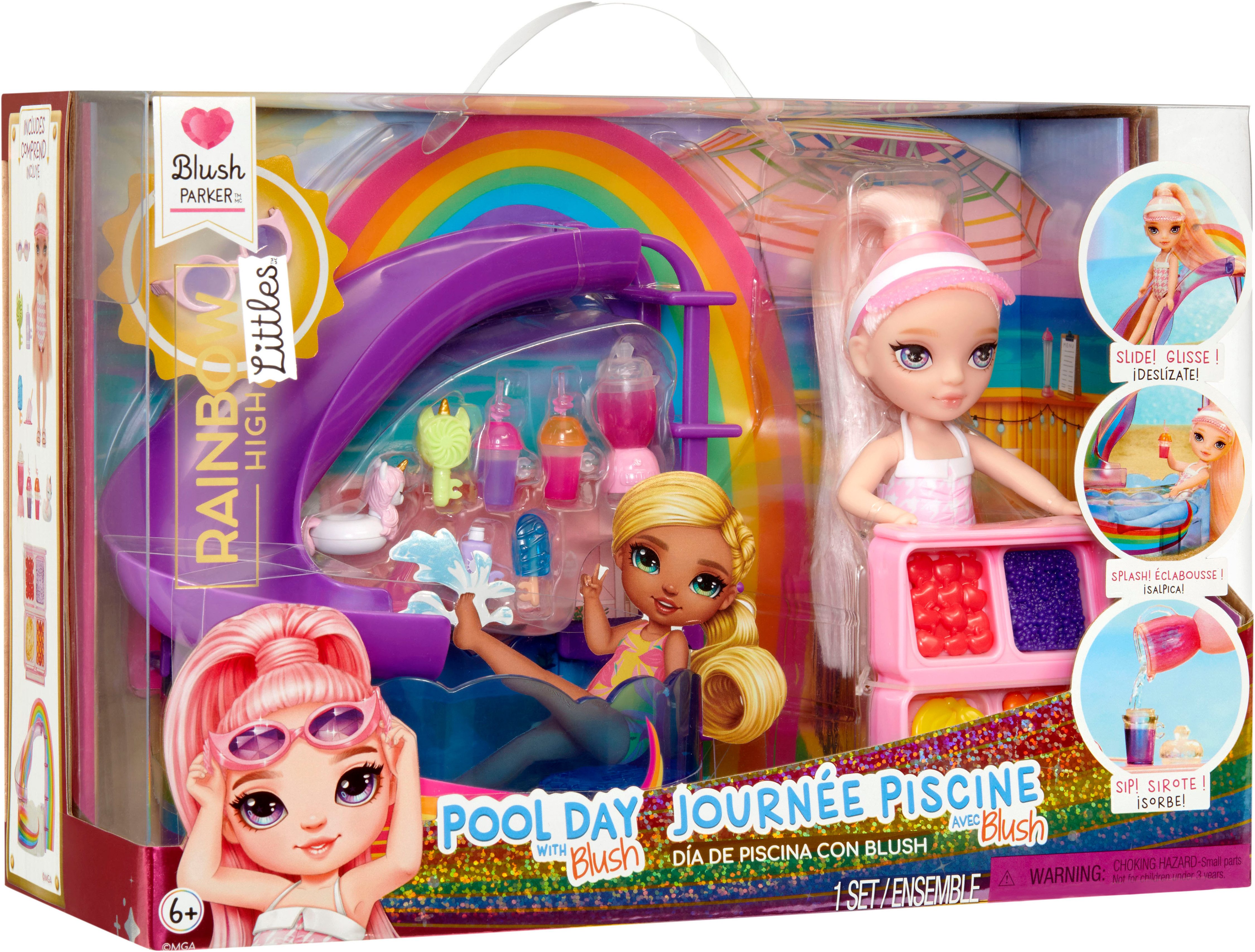 RAINBOW HIGH Mini-pop Rainbow High Little Pool Day with Blush Playset