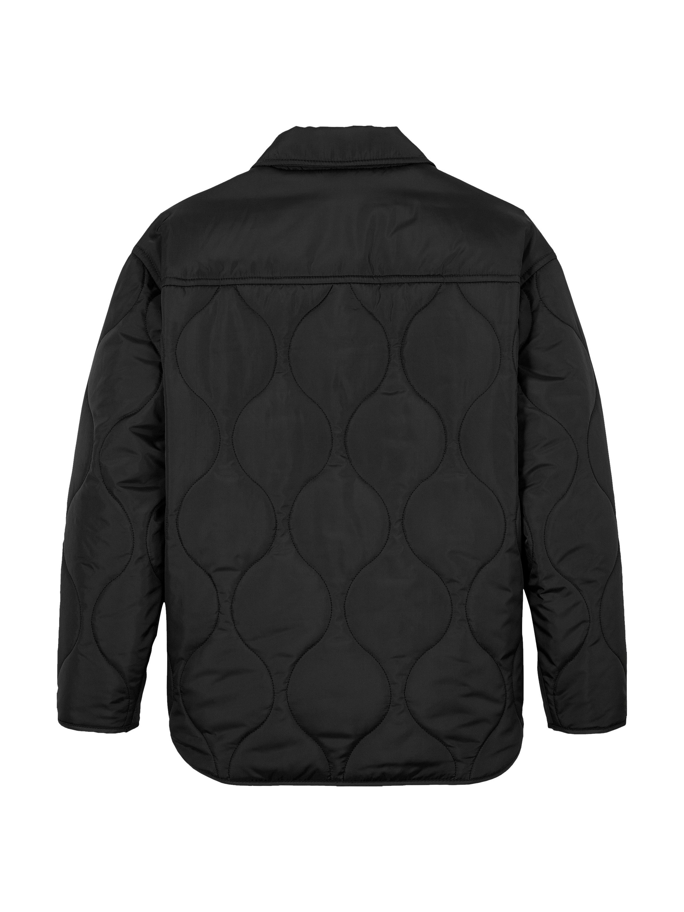 Calvin Klein Gewatteerde jas QUILTED OVERSHIRT voor kinderen tot 16 jaar met logo-opdruk