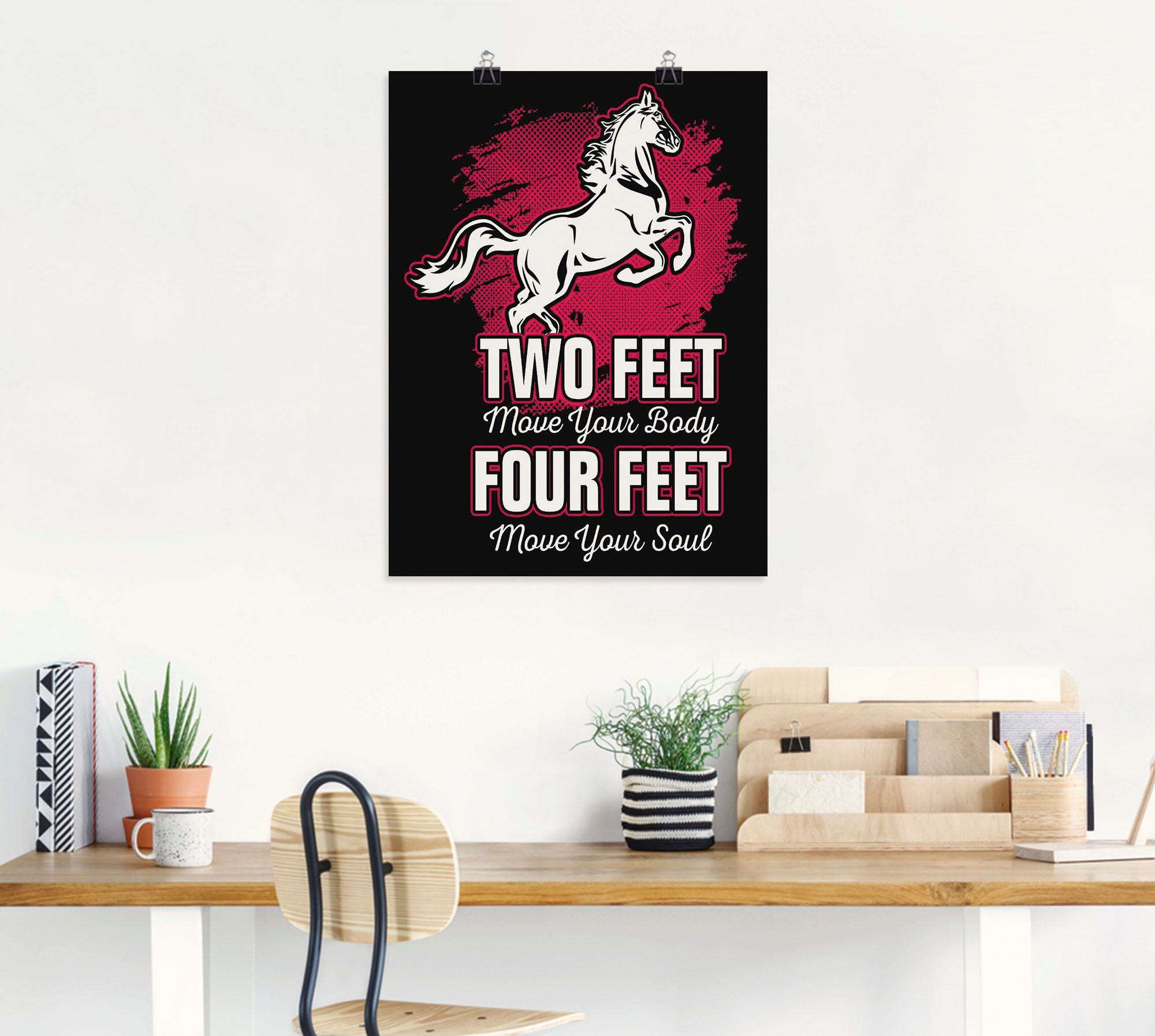 Artland Poster Artprint voor ruiters en paardenfans als artprint van aluminium, artprint op linnen, muursticker of poster in verschillende maten