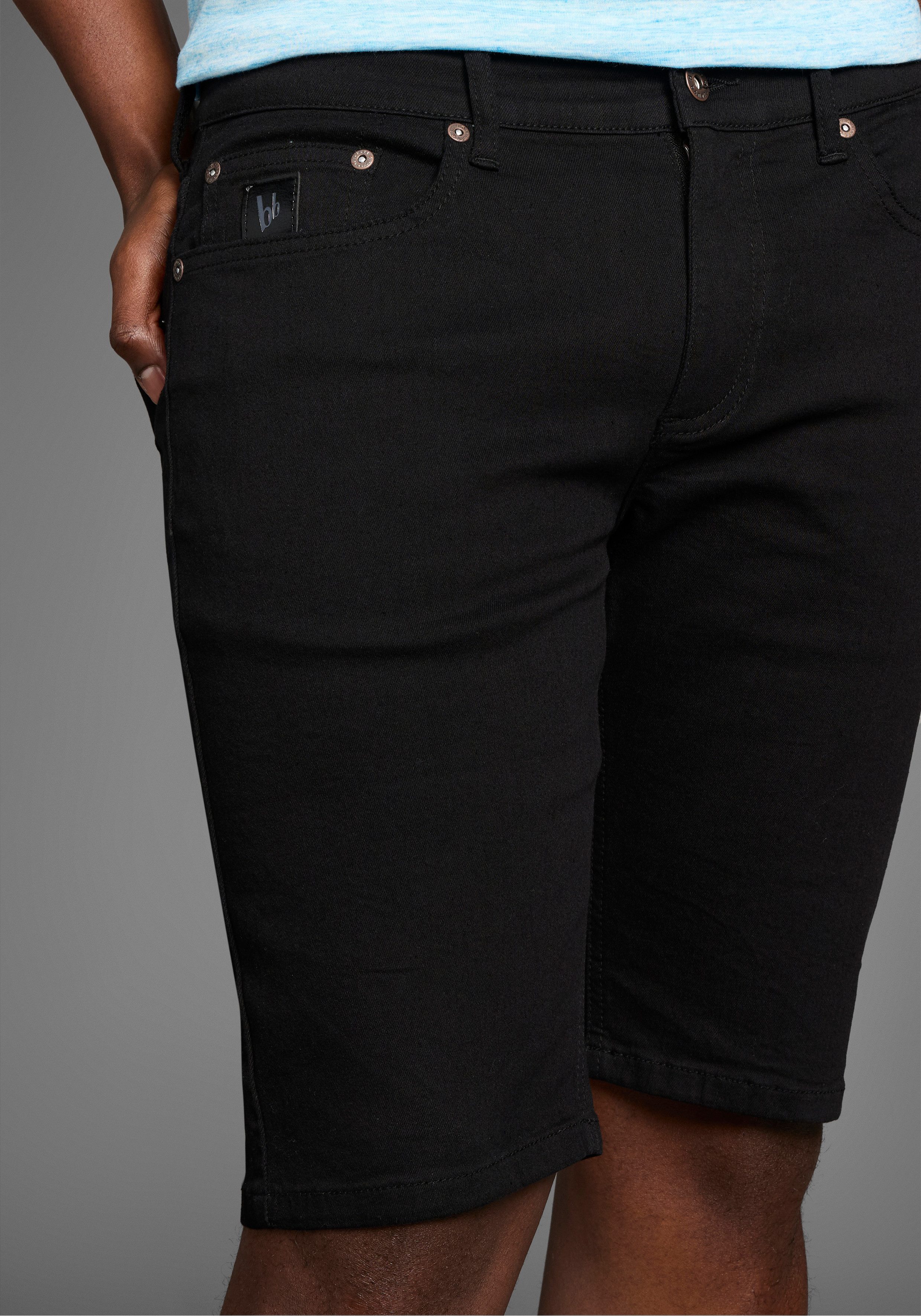 Bruno Banani Jeansshort Hutch-Shorts lage taillehoogte
