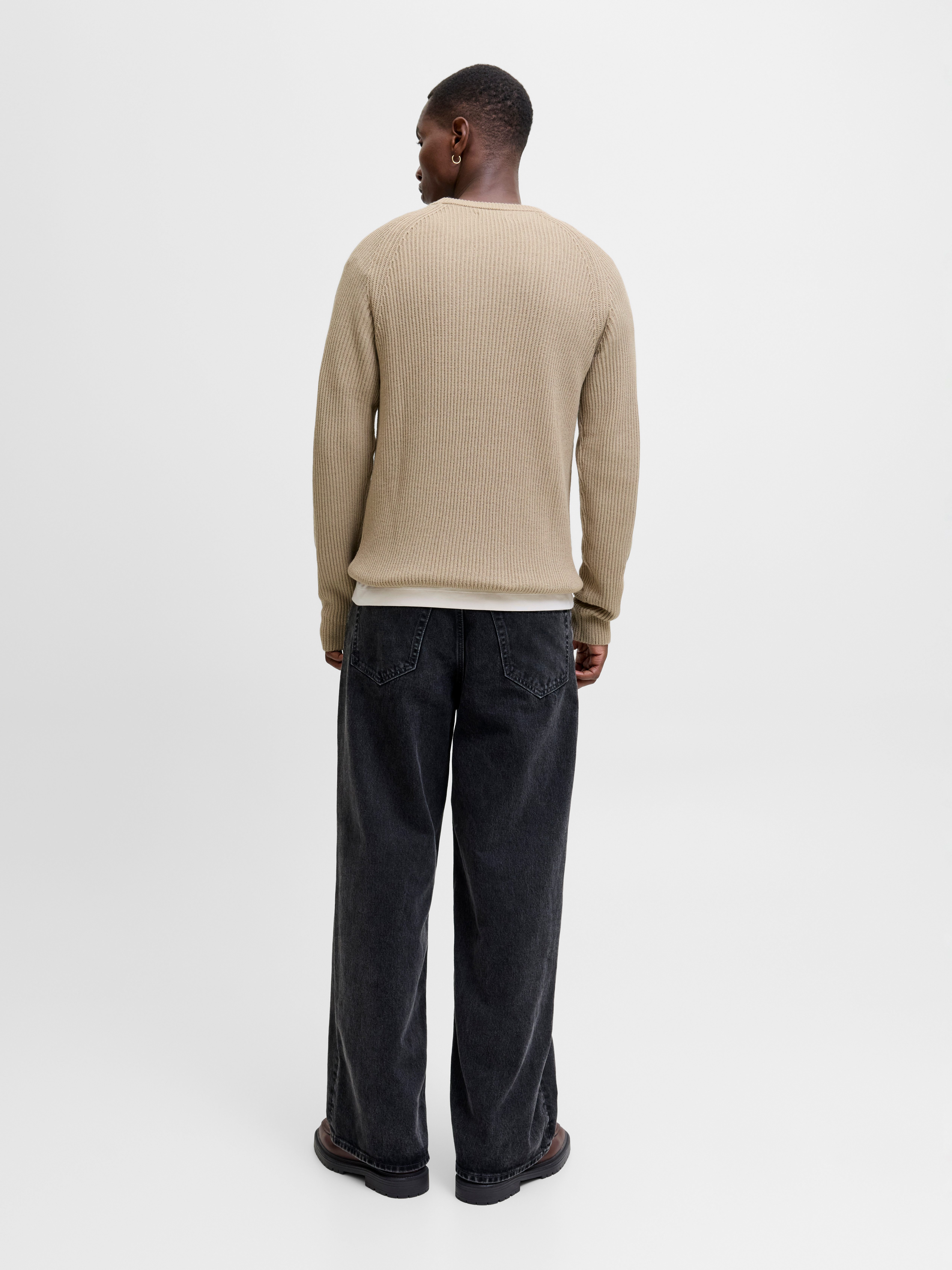 Jack & Jones Trui met ronde hals JJPANNEL KNIT CREW NECK AW25