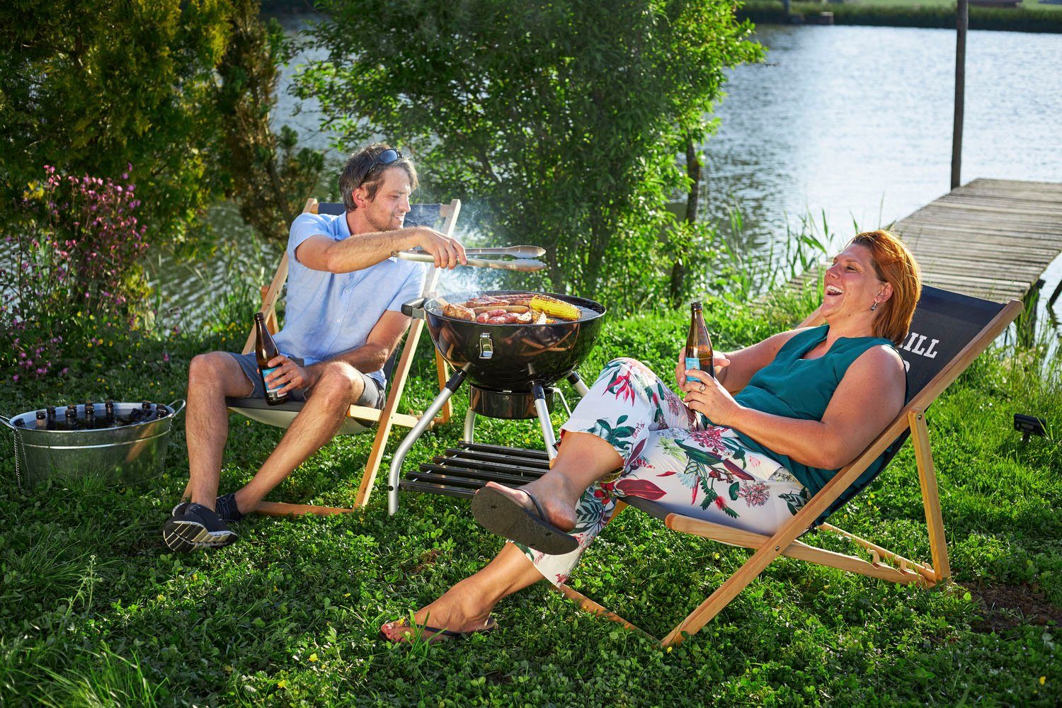 ROESLE Barbecuetang Barbecue, 25054 met gepatenteerd sluitingssysteem, 43 cm, roestvrij staal 18/10