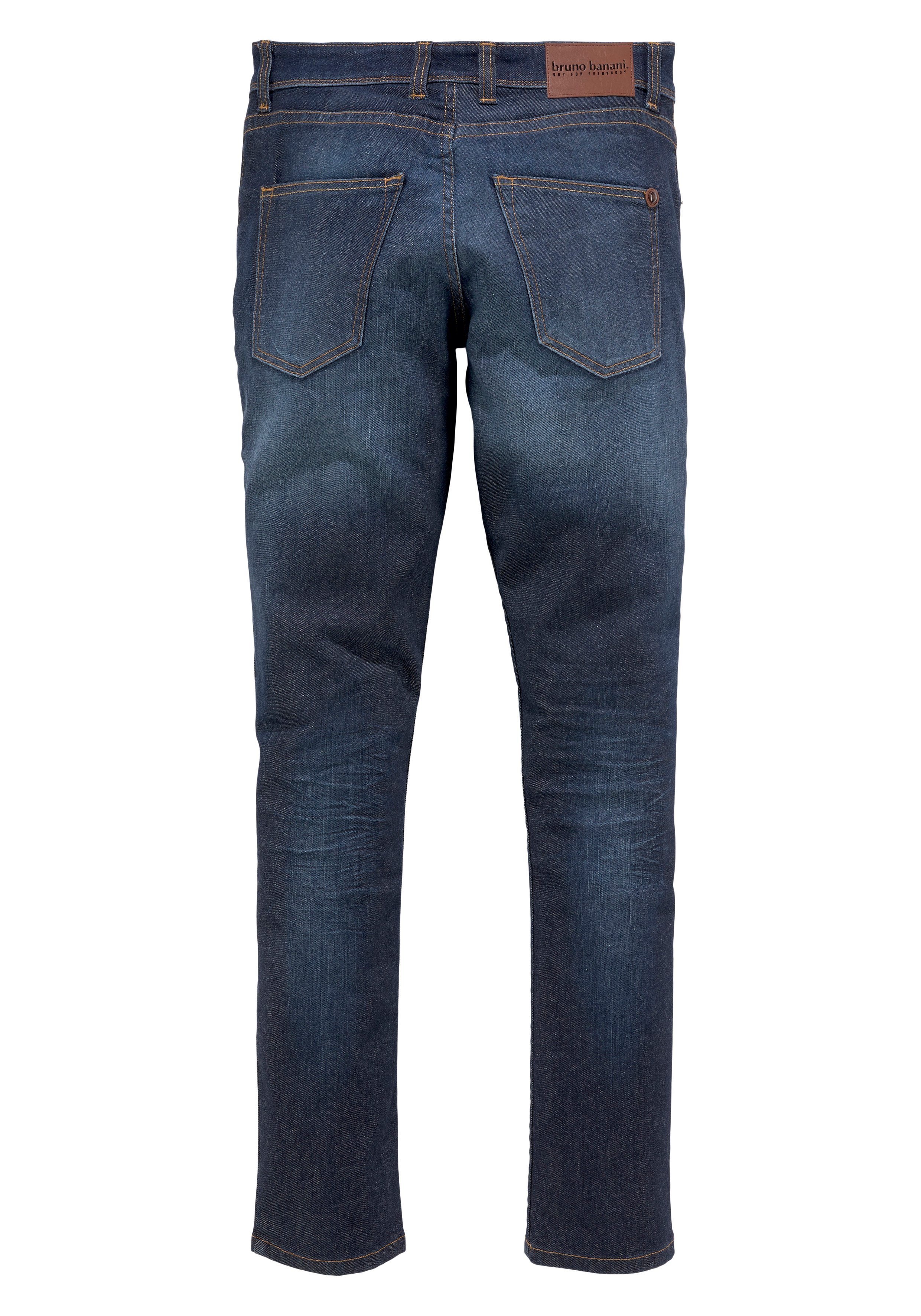 Bruno Banani Slim fit jeans Jimmy (stretch) smalle pijp, lage taillehoogte, met knoopsluiting