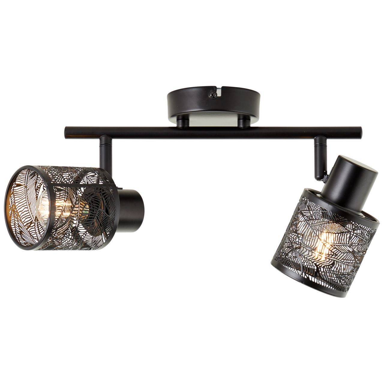 Brilliant Leuchten Plafondspot Bano Retro stijl, kantelbaar, dimbaar, 20 cm hoogte 35 cm breed - E14 fitting