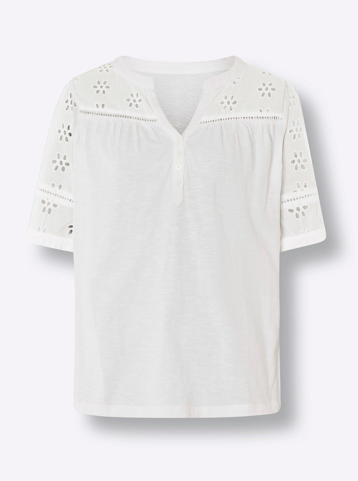 heine Kanten shirt Blouseshirt (1-delig)