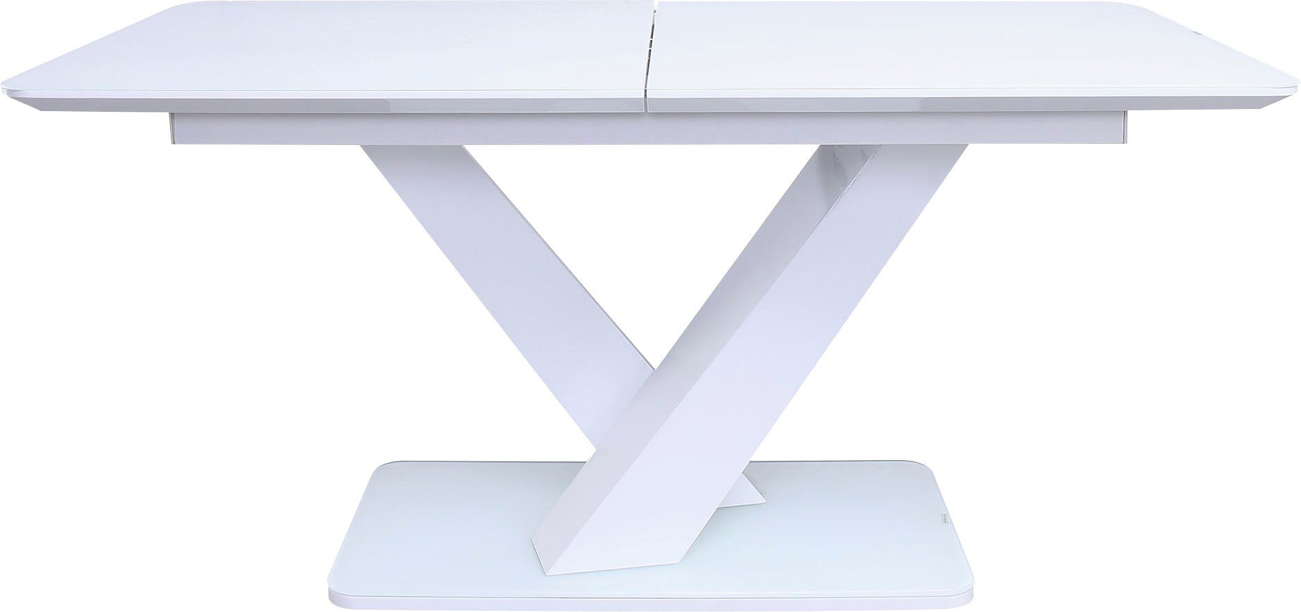 SalesFever Eettafel Glazen tafel uittrekbaar