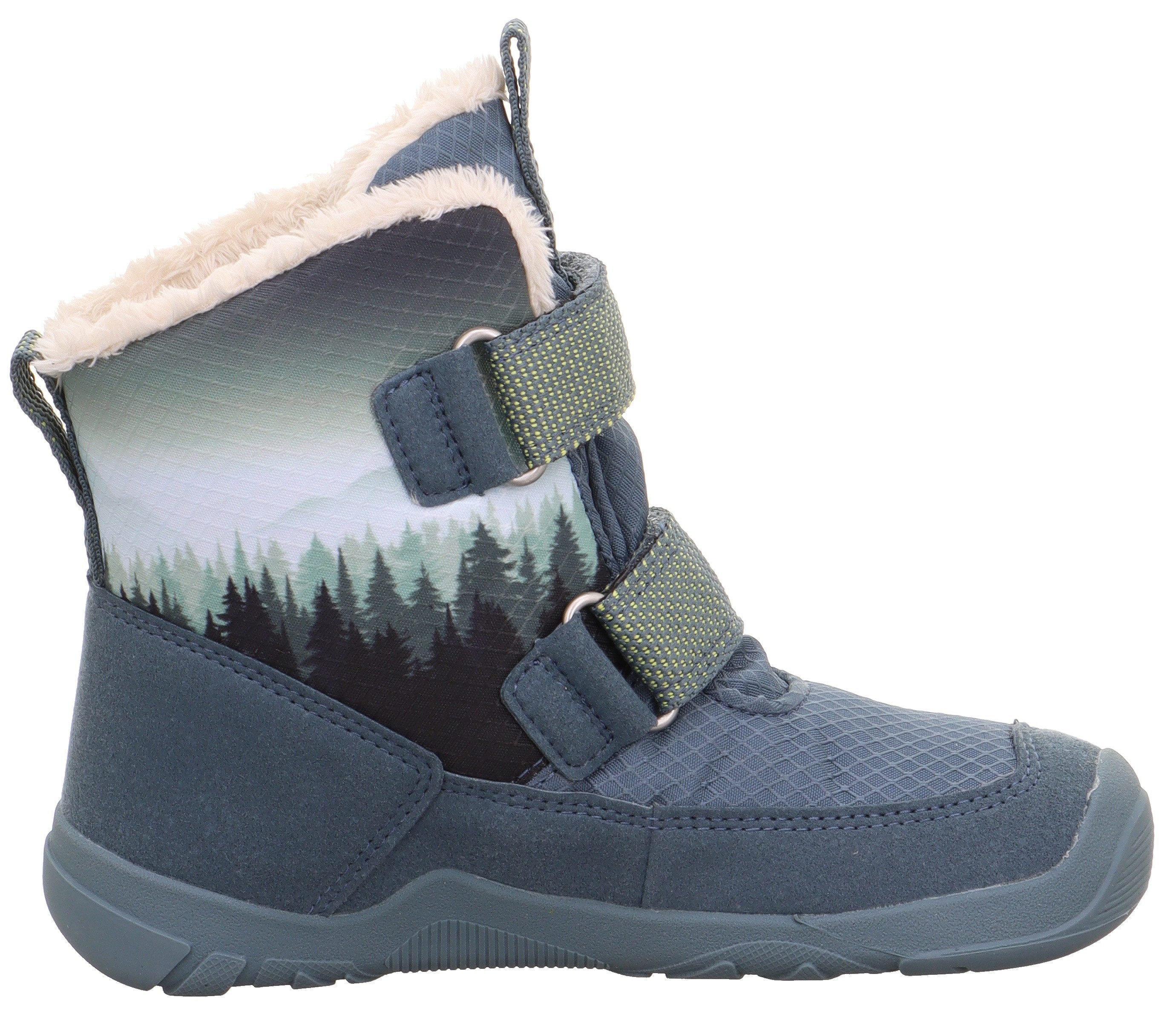 Superfit Winterlaarzen TRACE WMS: mittel Blote voet schoen, klittenbandschoen, winterlaars met digitale print