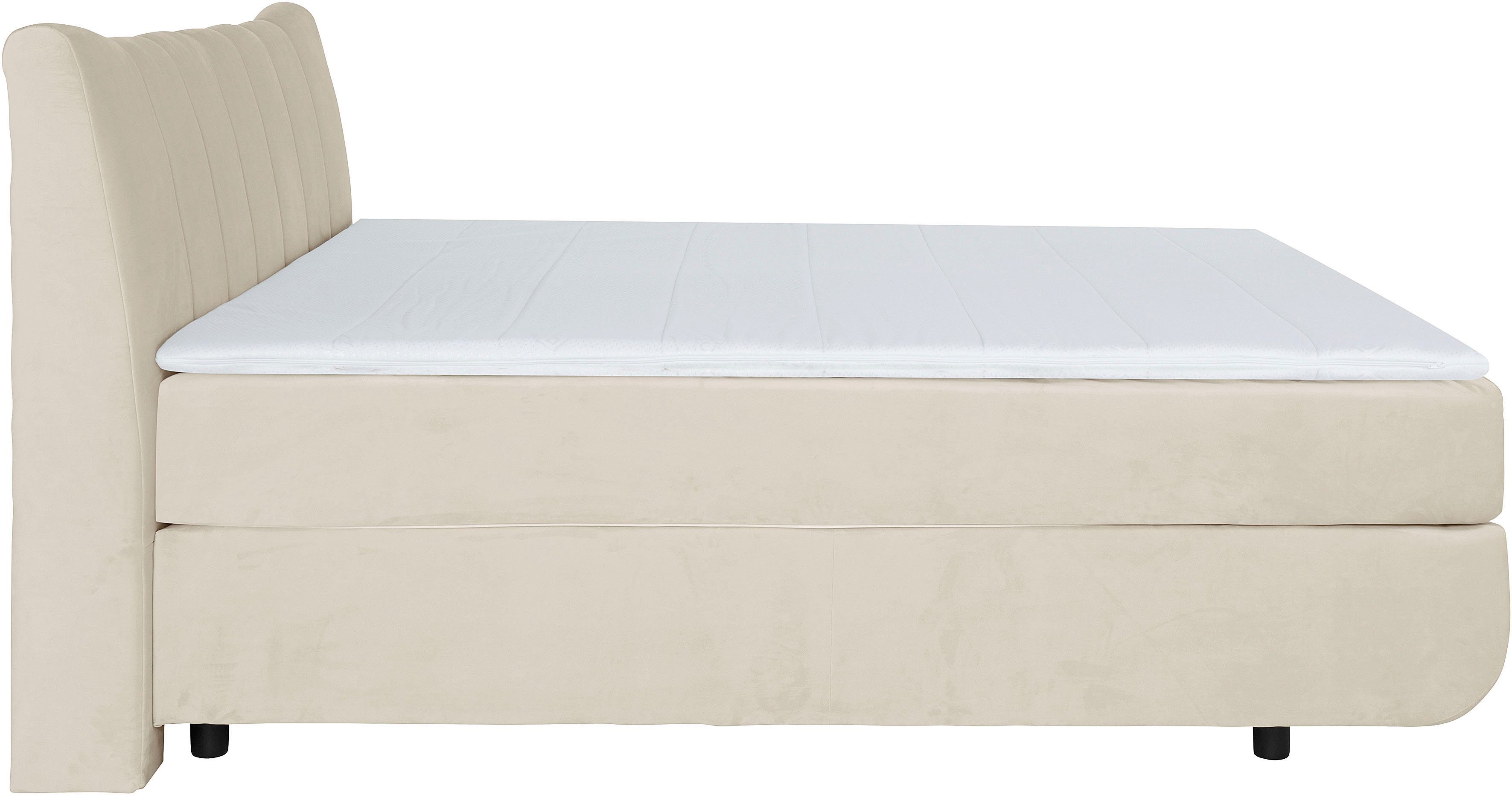 Leonique Boxspring Océane Los van de vloer- werkt vrijzwevend, verschillende hardheden (ook H4)