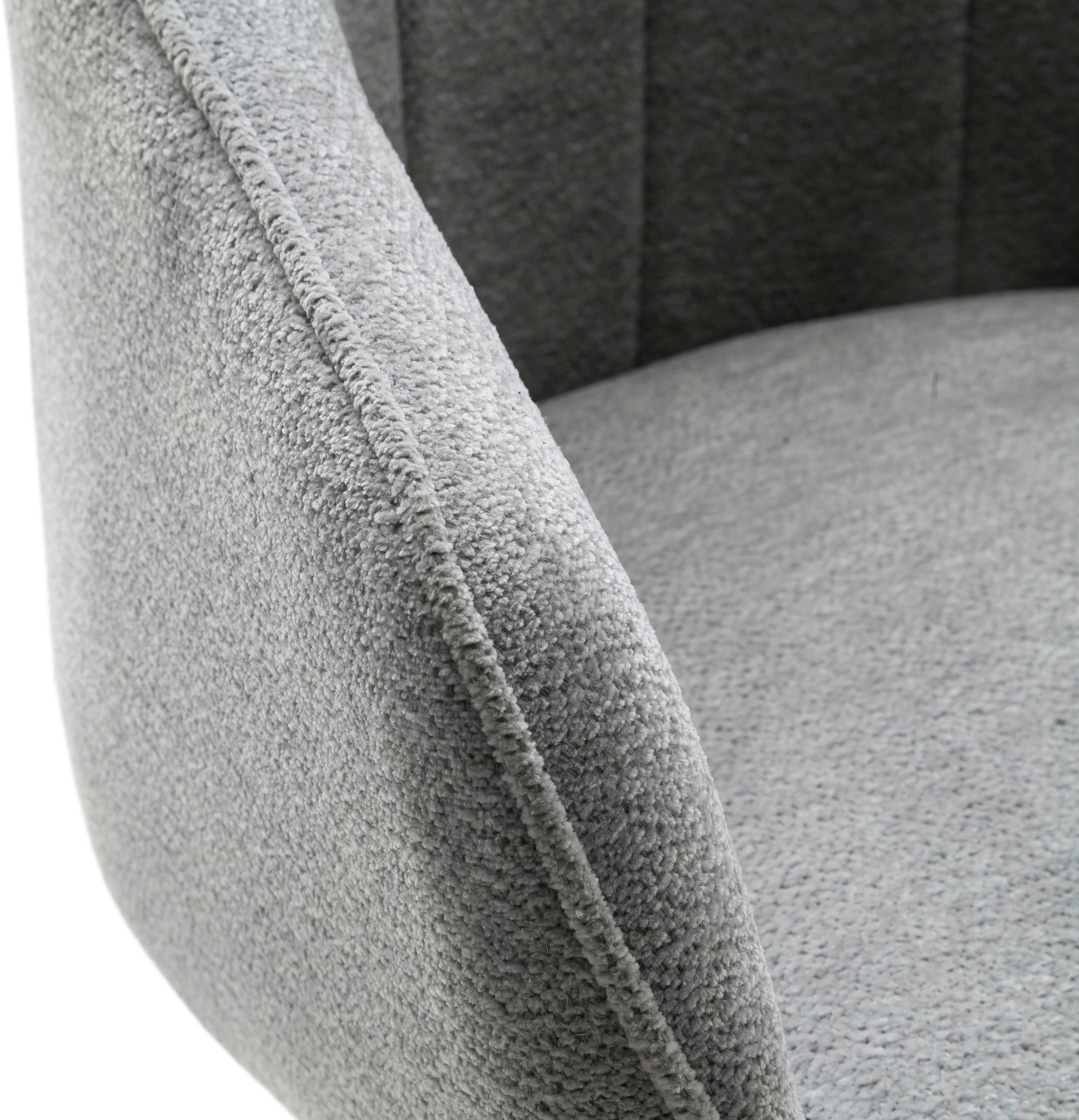 MCA furniture Eetkamerstoel KASAMA (2-pack), 180° draaibaar, belastbaarheid 120 kg, zithoogte ca. 51 cm