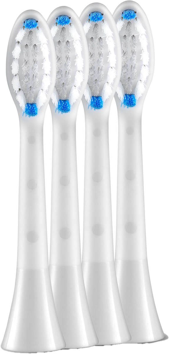 Silk'n Opzetborsteltjes Vervangende opzetborstels set van 4 wit medium passend bij alle sonicyou tandenborstels van silk´n (voordeelset)