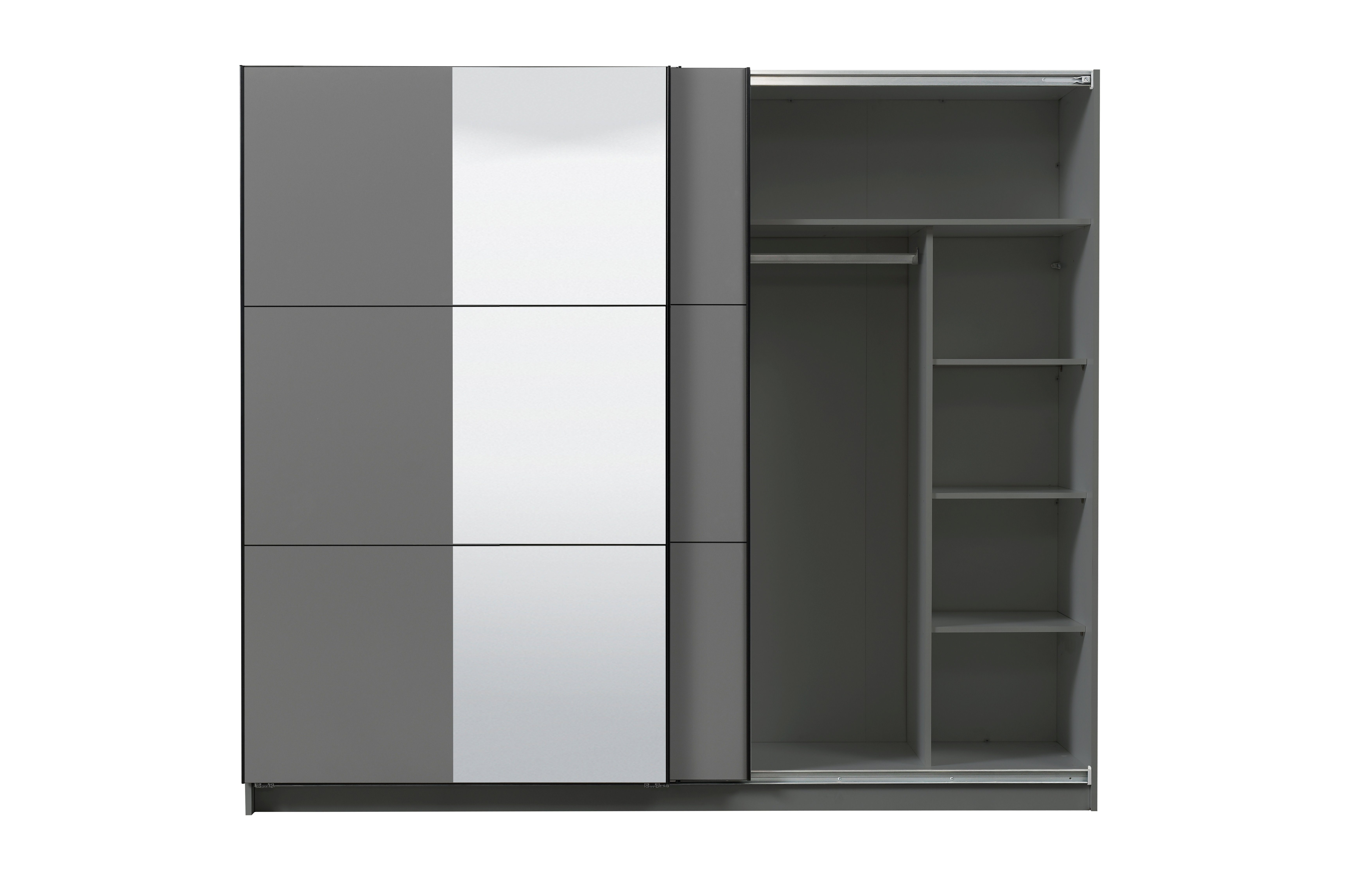 INOSIGN Zweefdeurkast Sierra kledingkast met spiegel linnenkast garderobe Topseller INCLUSIEF interne indeling, FSC®-gecertificeerd, OTTOs Choice