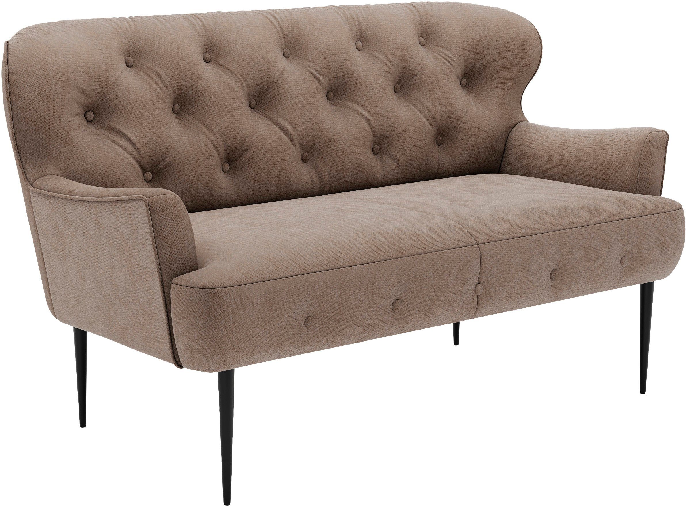 Places of Style 2-zitsbank Amber met capitonnage, in verschillende stofsoorten