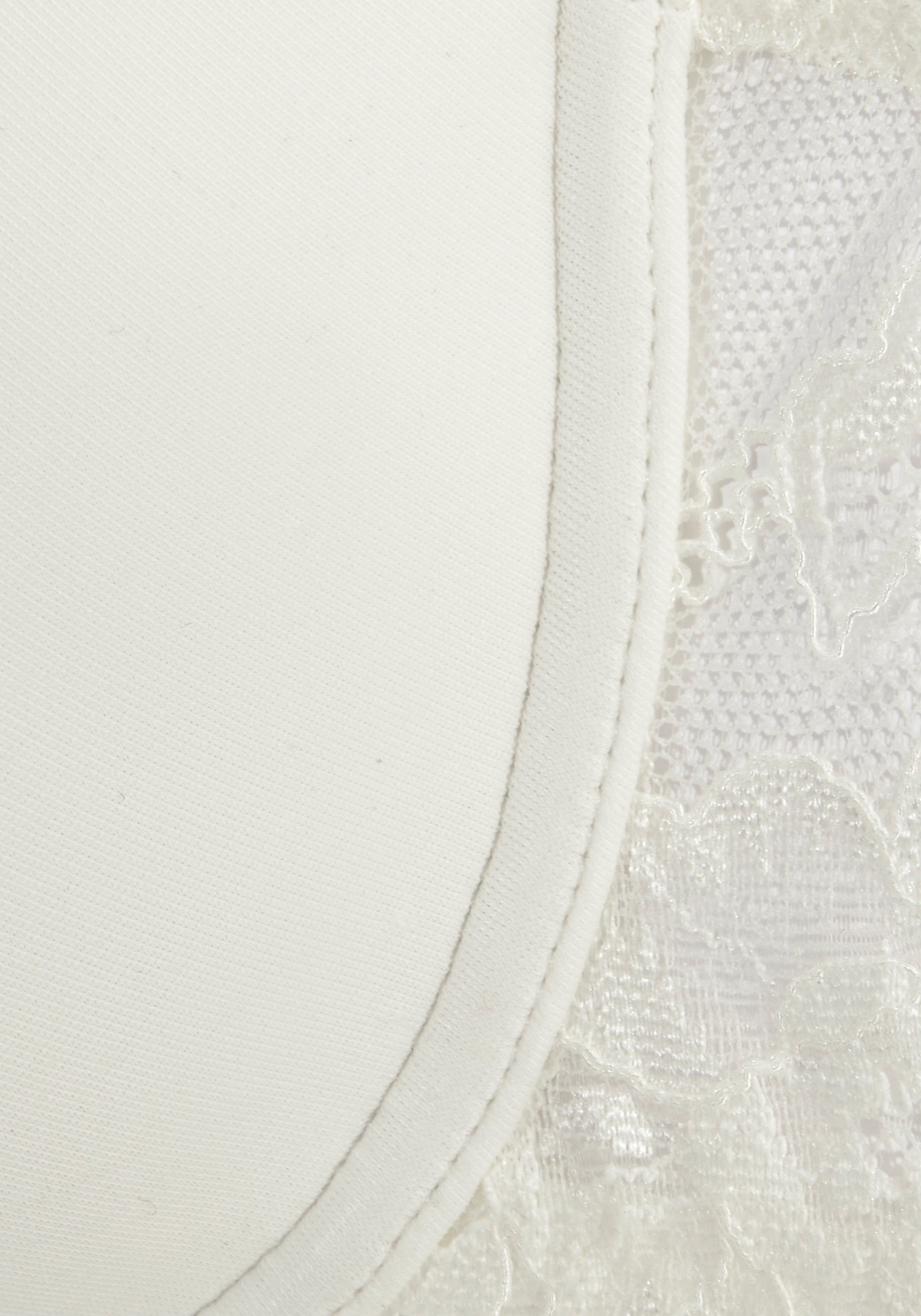 Lascana Bh met steuncups Vittoria met beugel en rug van gebloemde kant
