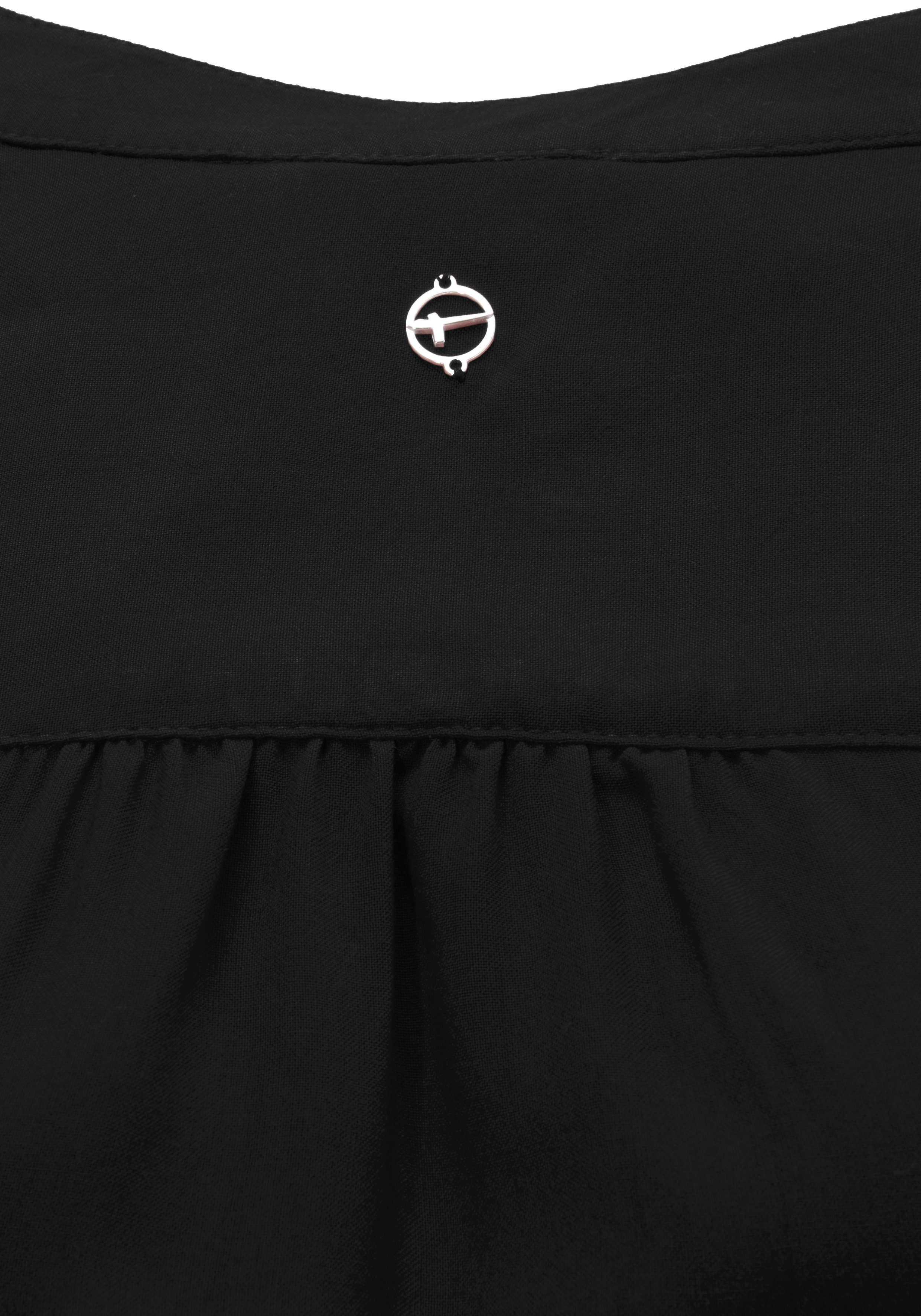 Tamaris Blouse zonder sluiting met opgerolde mouwen
