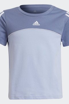 adidas performance t-shirt colorblock essentials junior relaxed womens paars