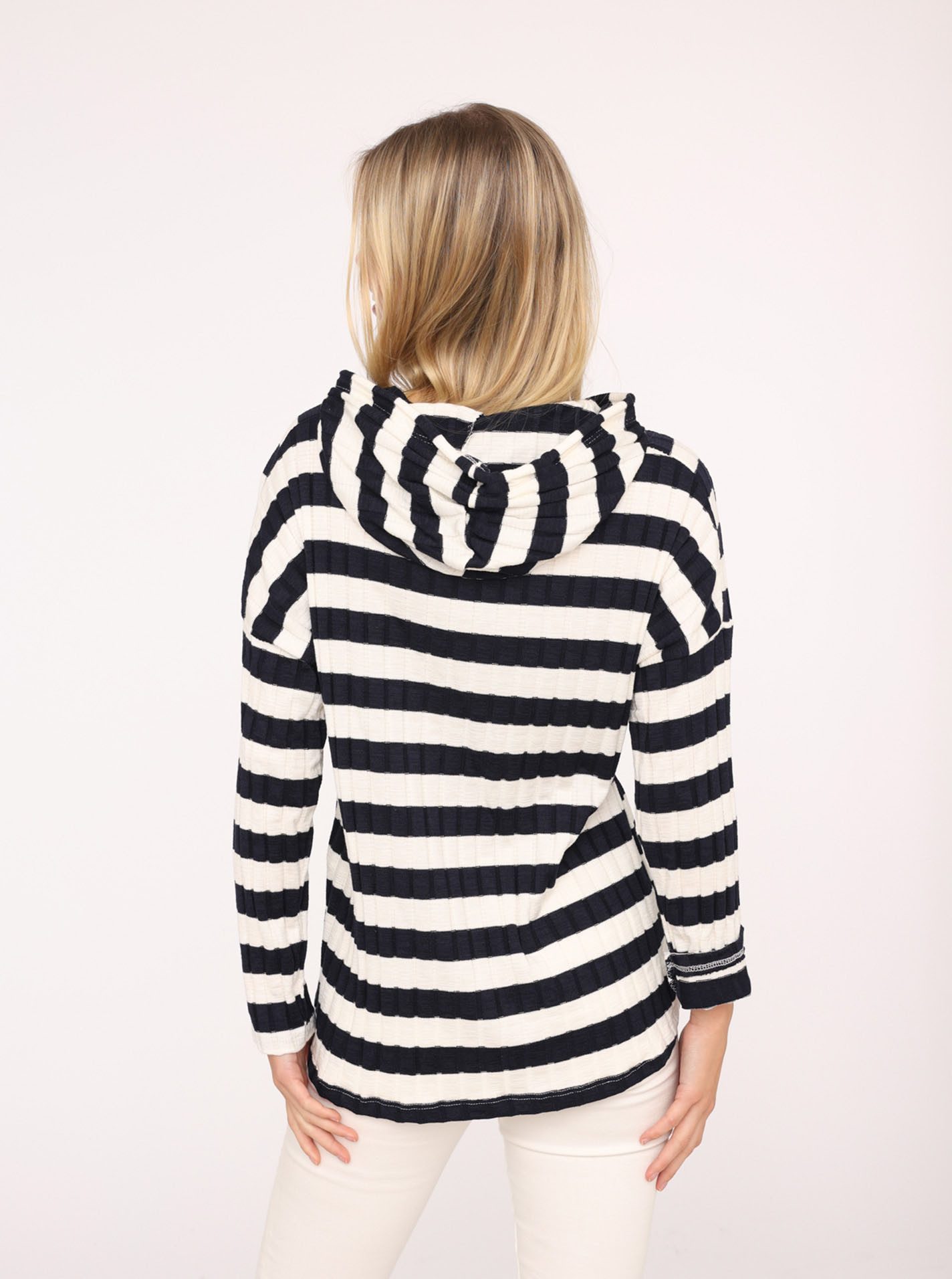 Zwillingsherz Hoodie Strepen