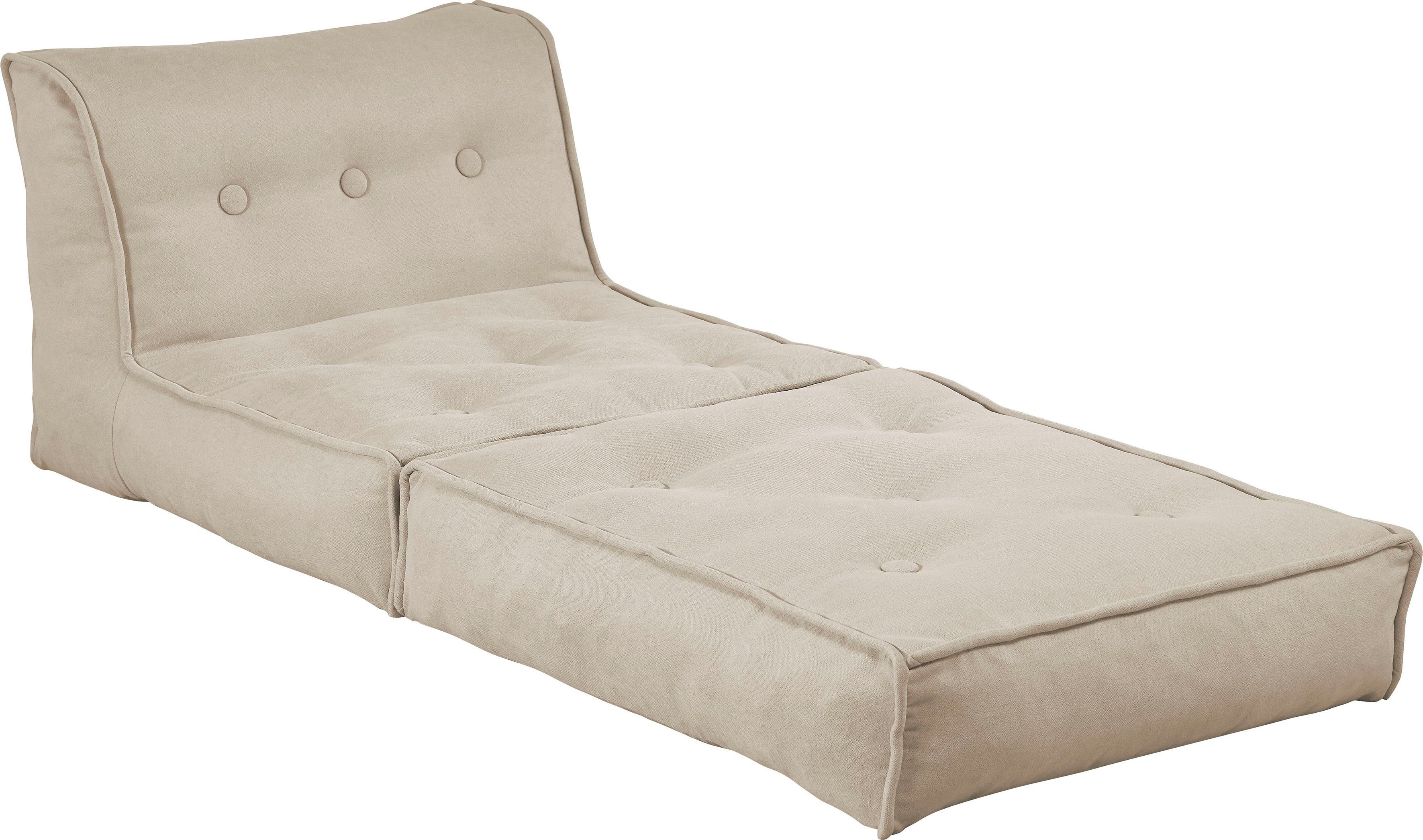 INOSIGN Fauteuil Pia Loungestoel in 2 afmetingen, met slaapfunctie en poef-functie.