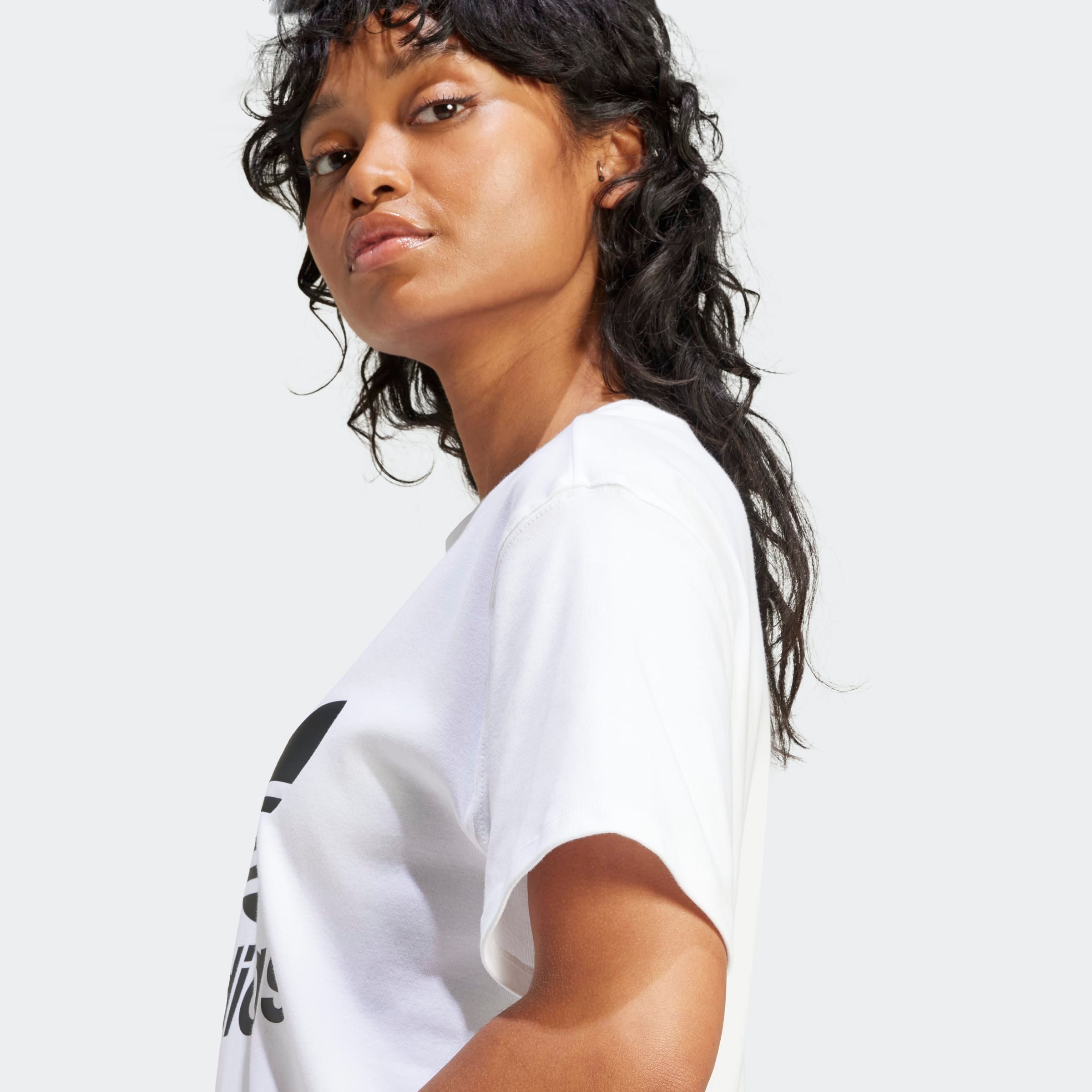 adidas Originals T-shirt TREFOIL TEE Basic shirt met grote trefoil logoprint