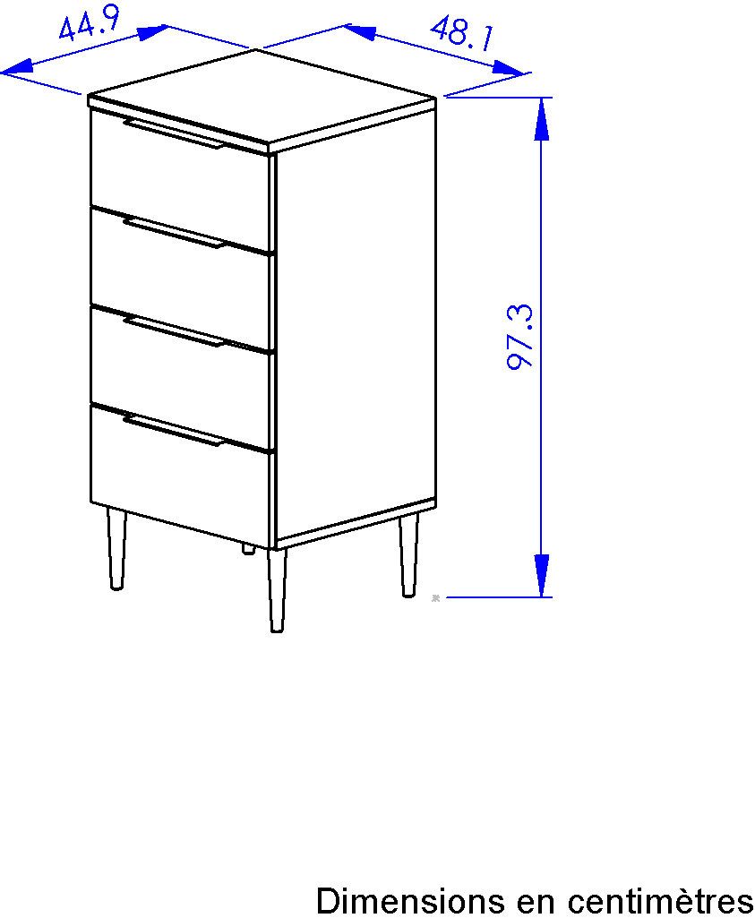 Gami Kast Commode 4 lades