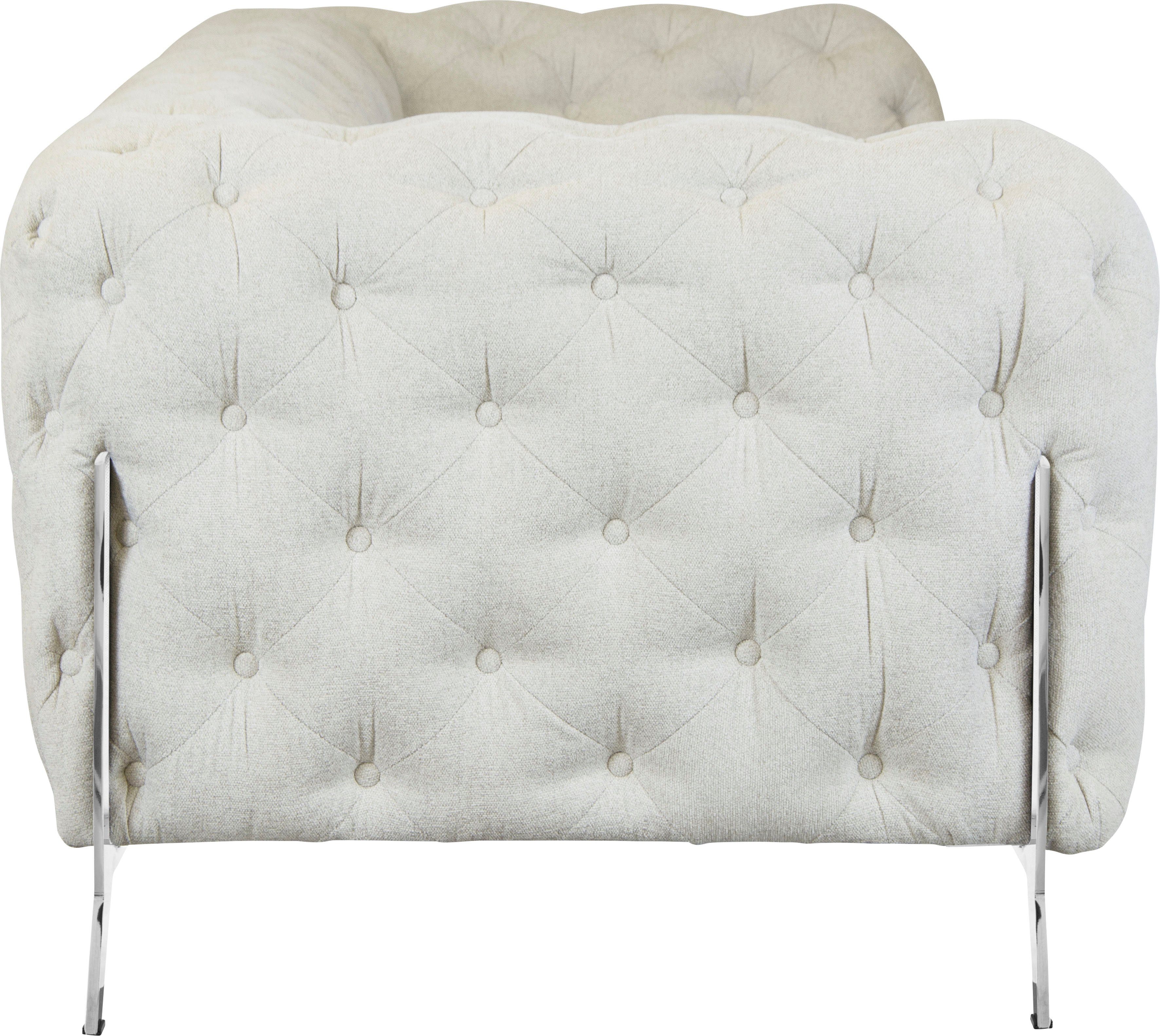 Leonique Chesterfield-bank Amaury luxueuze capitonnage, moderne chesterfield look, kleur van de poten ter keuze