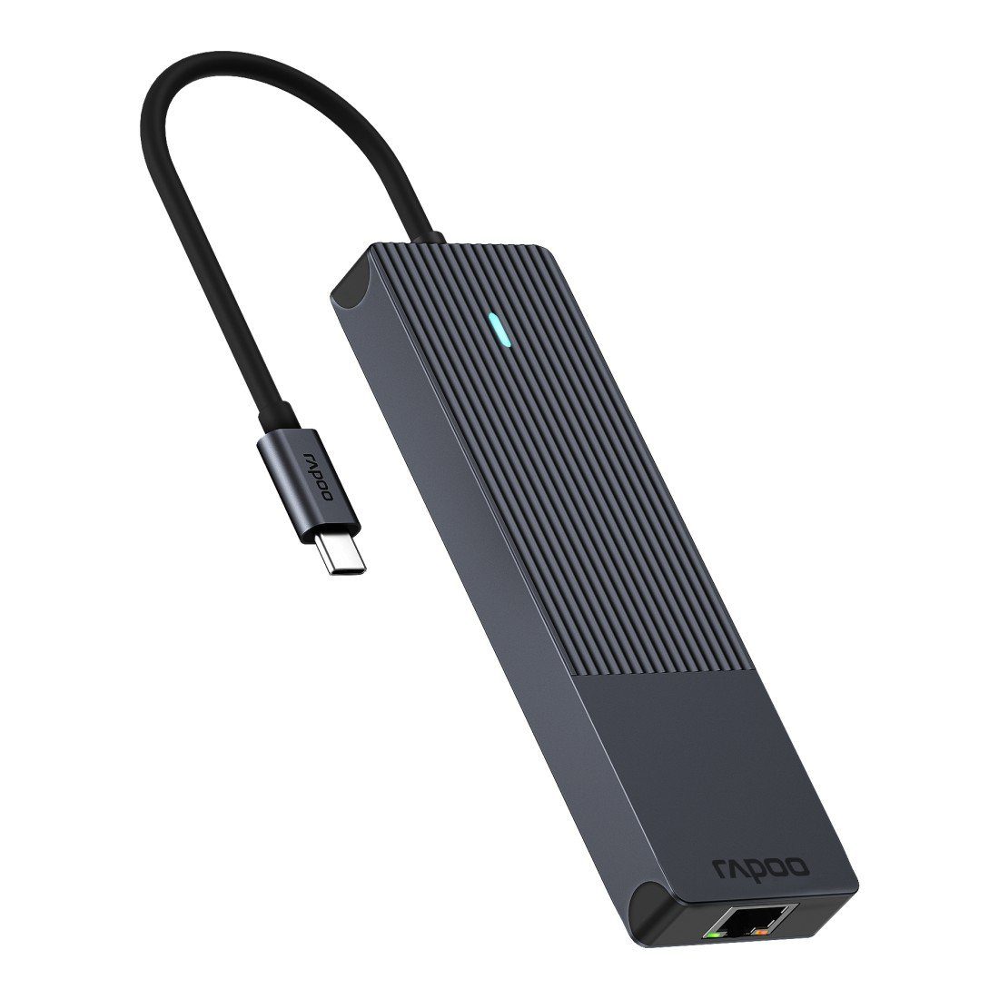 Rapoo USB-adapter UCM-2002 USB-C multiport adapter, 6in1, grijs