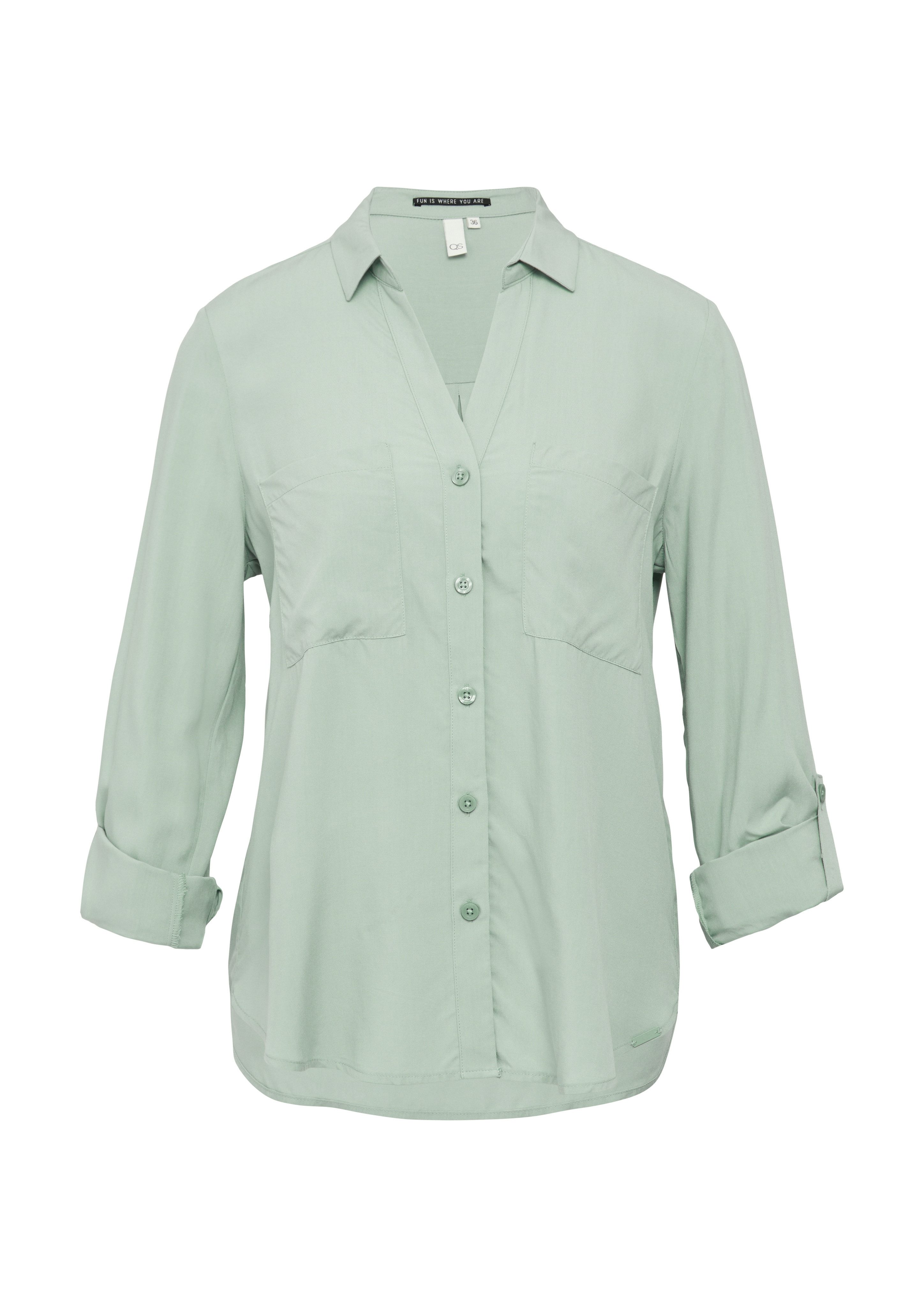 Q/S designed by Overhemdblouse met turn-upmouwen, nieuwe collectie