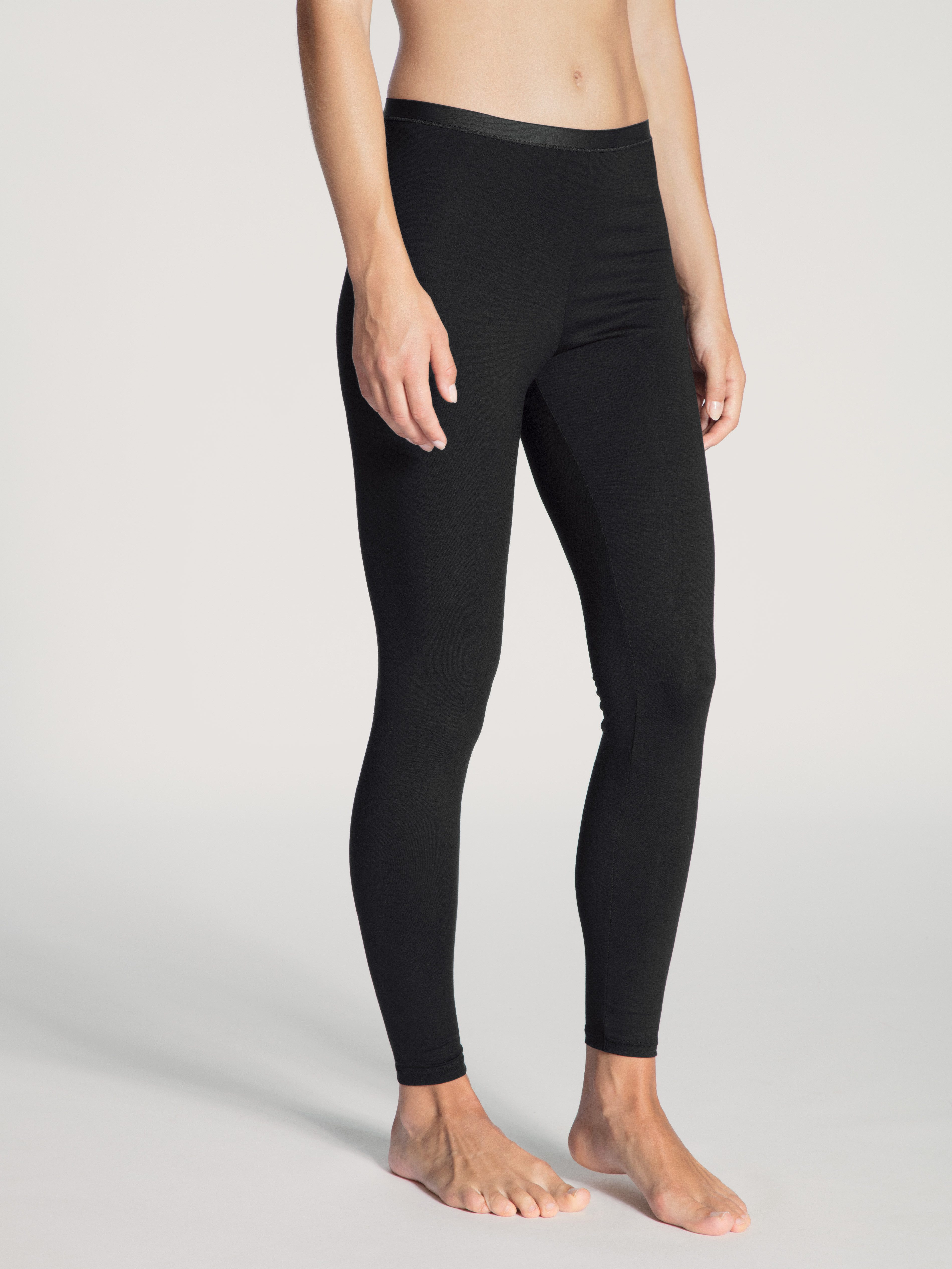 CALIDA Legging Natural Comfort met platte naadverwerking dames broeken maat M (44/46) zwart