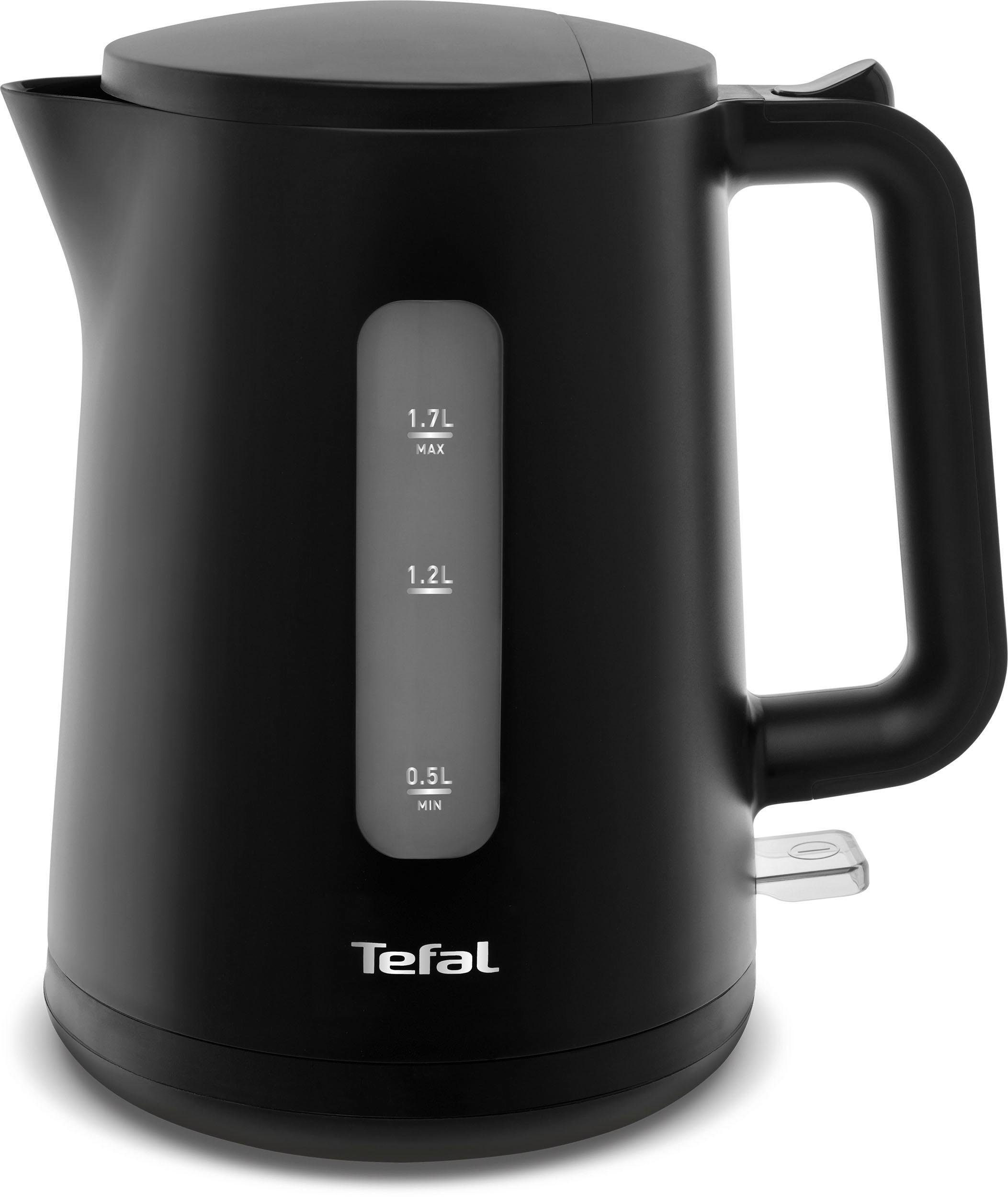 Tefal Waterkoker KO2008 Principio Select, 1,7 l, Automatische aan-uitschakelaar, antikalkfilter, matzwart