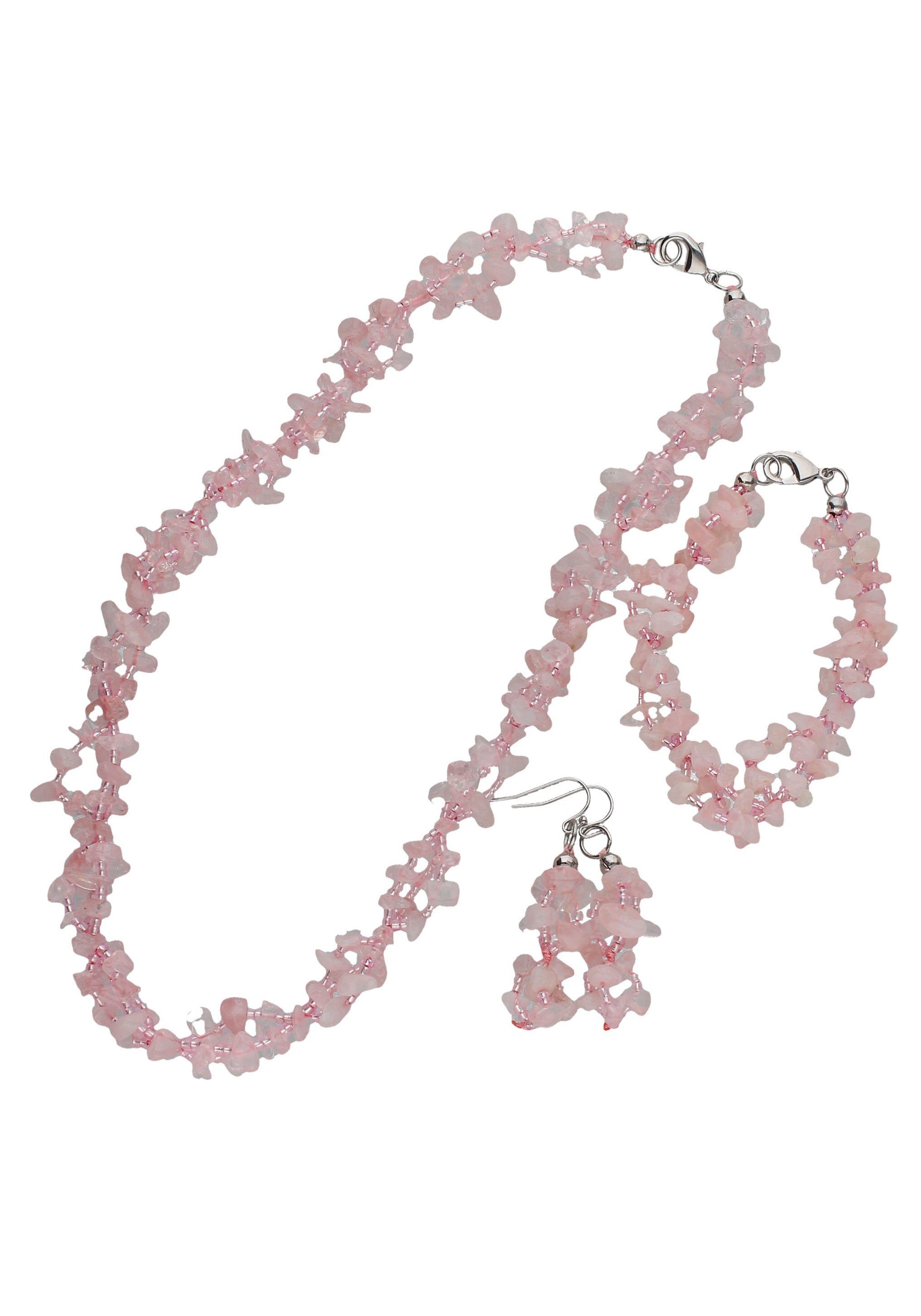 Firetti Sieradenset Multipack sieraad cadeau halsketting armketting oorhaken edelsteen (set, 4-delig)