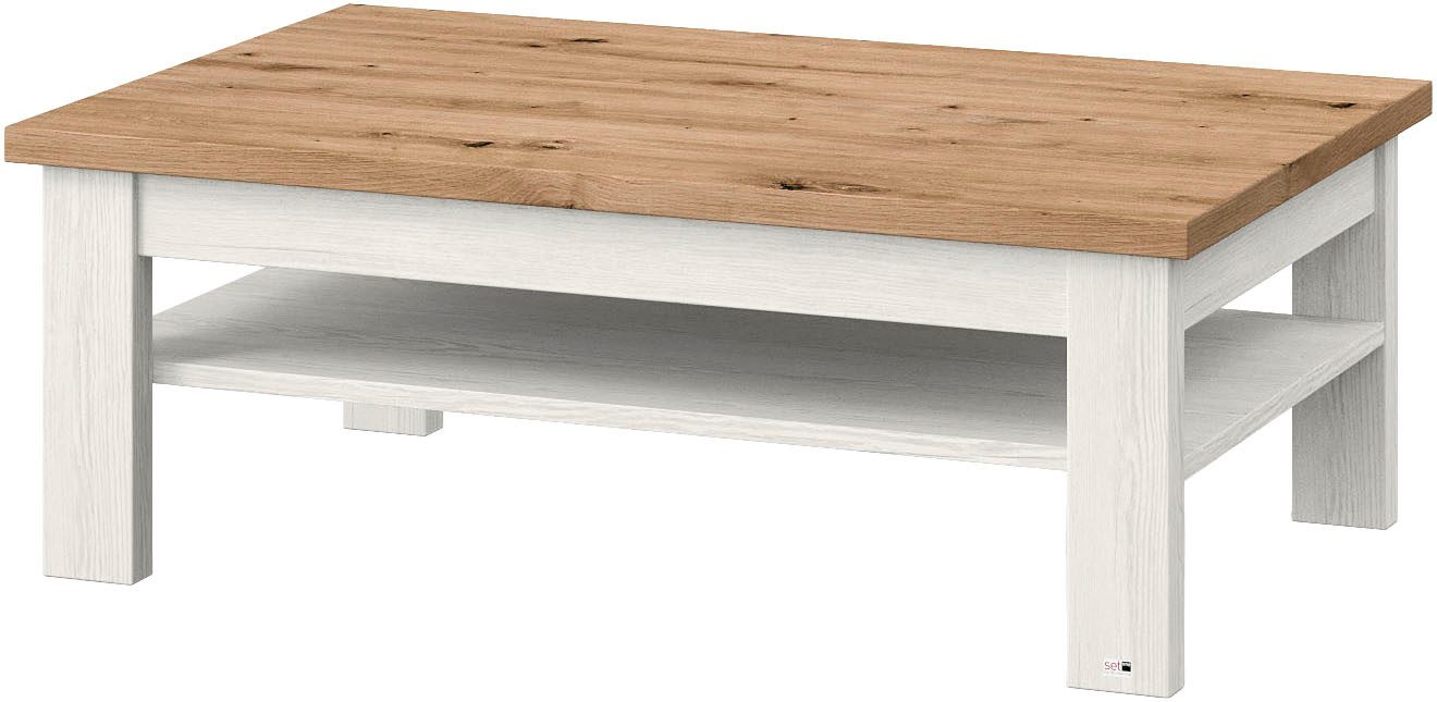 set one by Musterring Salontafel York Type 64 en 65, in 3 kleurvarianten, met plank, twee maten