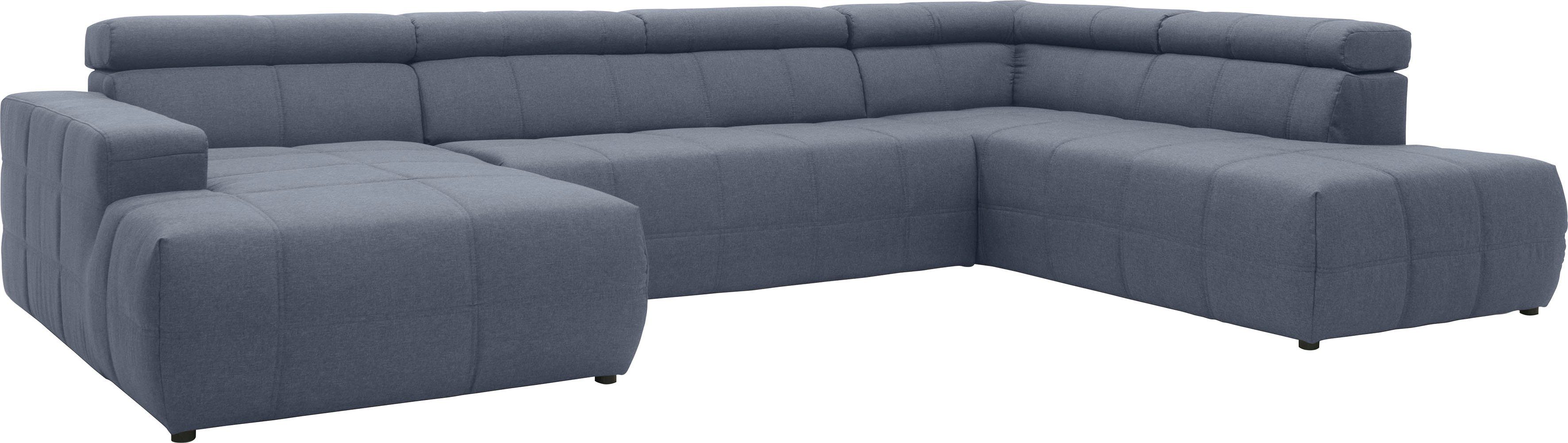DOMO collection Zithoek Brandon, keuze met zitdiepteverstelling, inclusief lendensteun met hoofdsteunverstelling, optionele zitdiepteverstelling, u-vorm