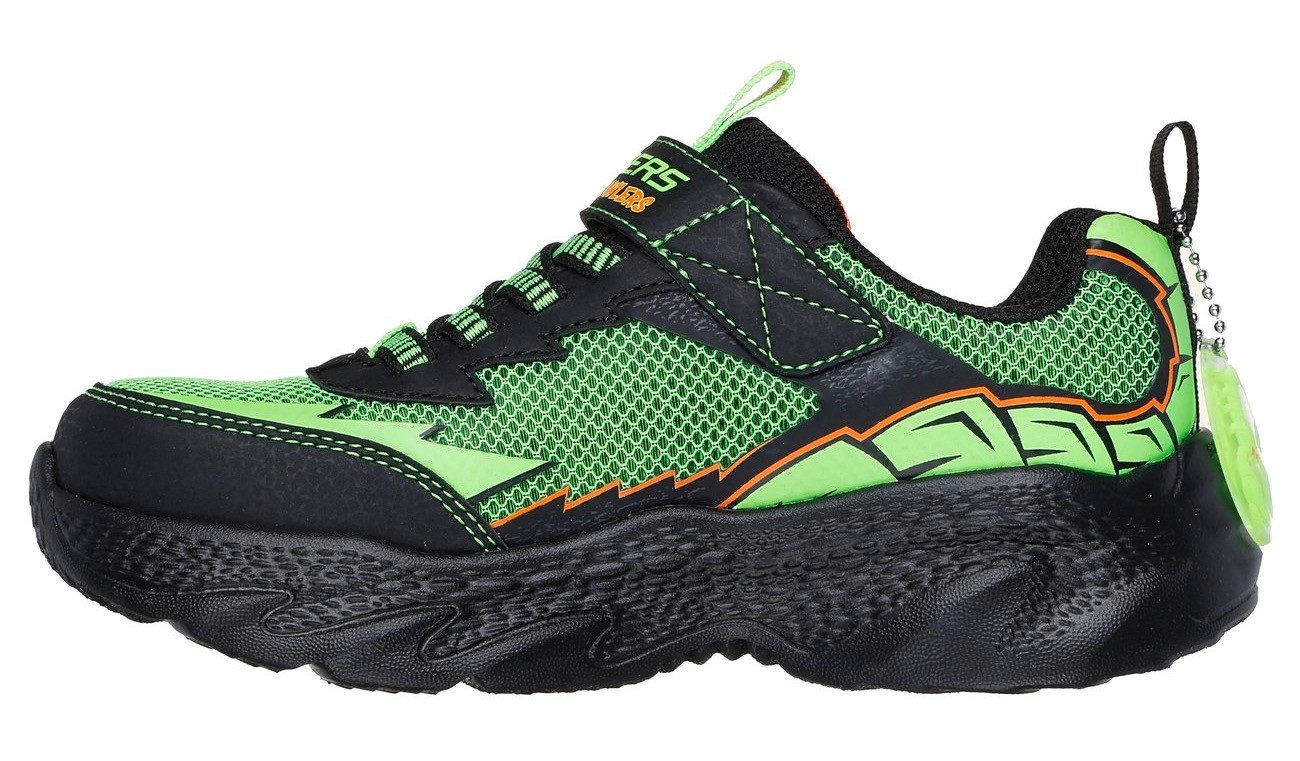 Skechers Sneakers CREATURE-CRAWLERS , blinkende klittenbandschoen met coole afbeelding, maat sjabloon te downloaden