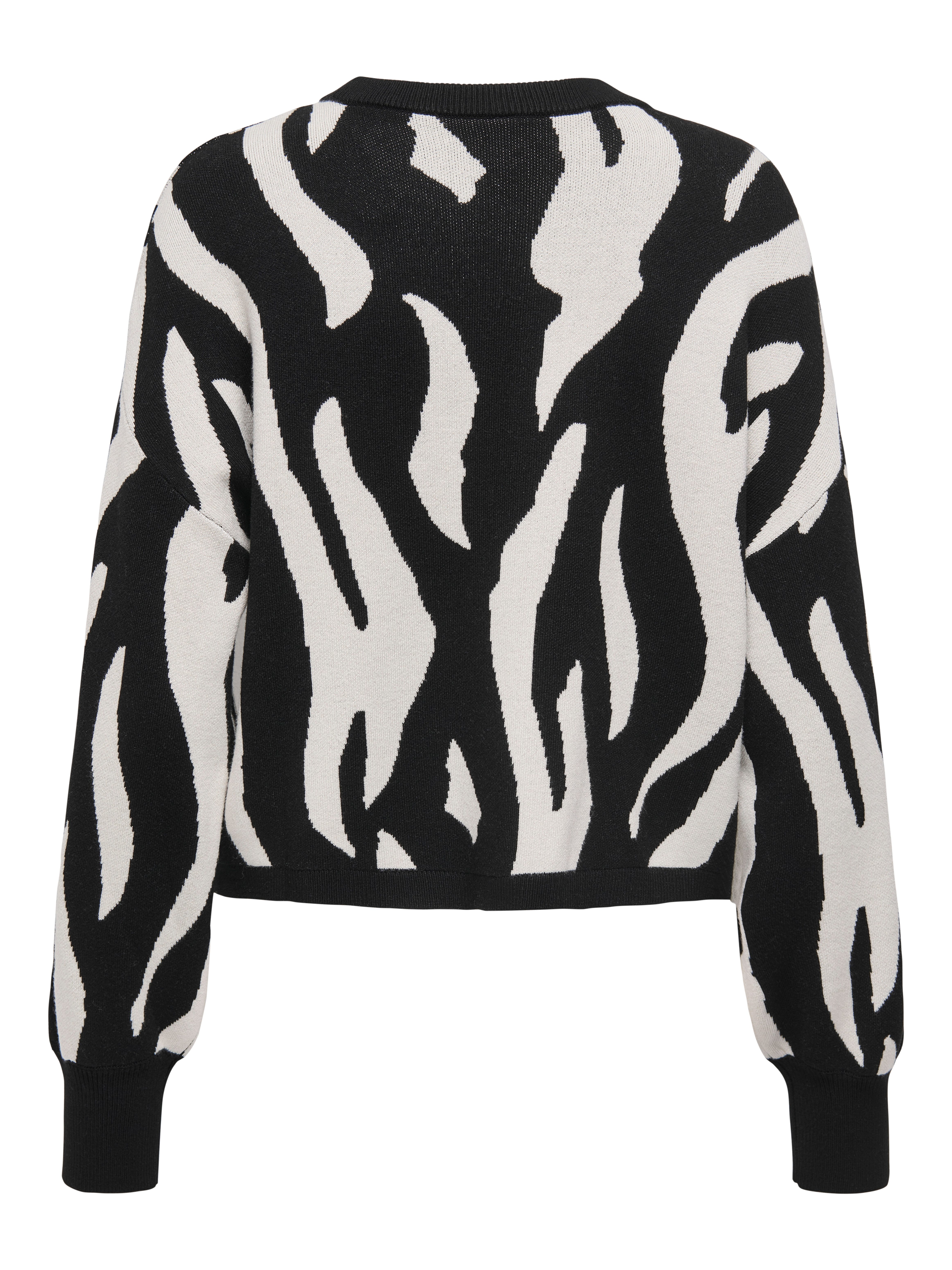 Only Gebreide trui ONLMONTANA LS JQ O-NECK CC KNT