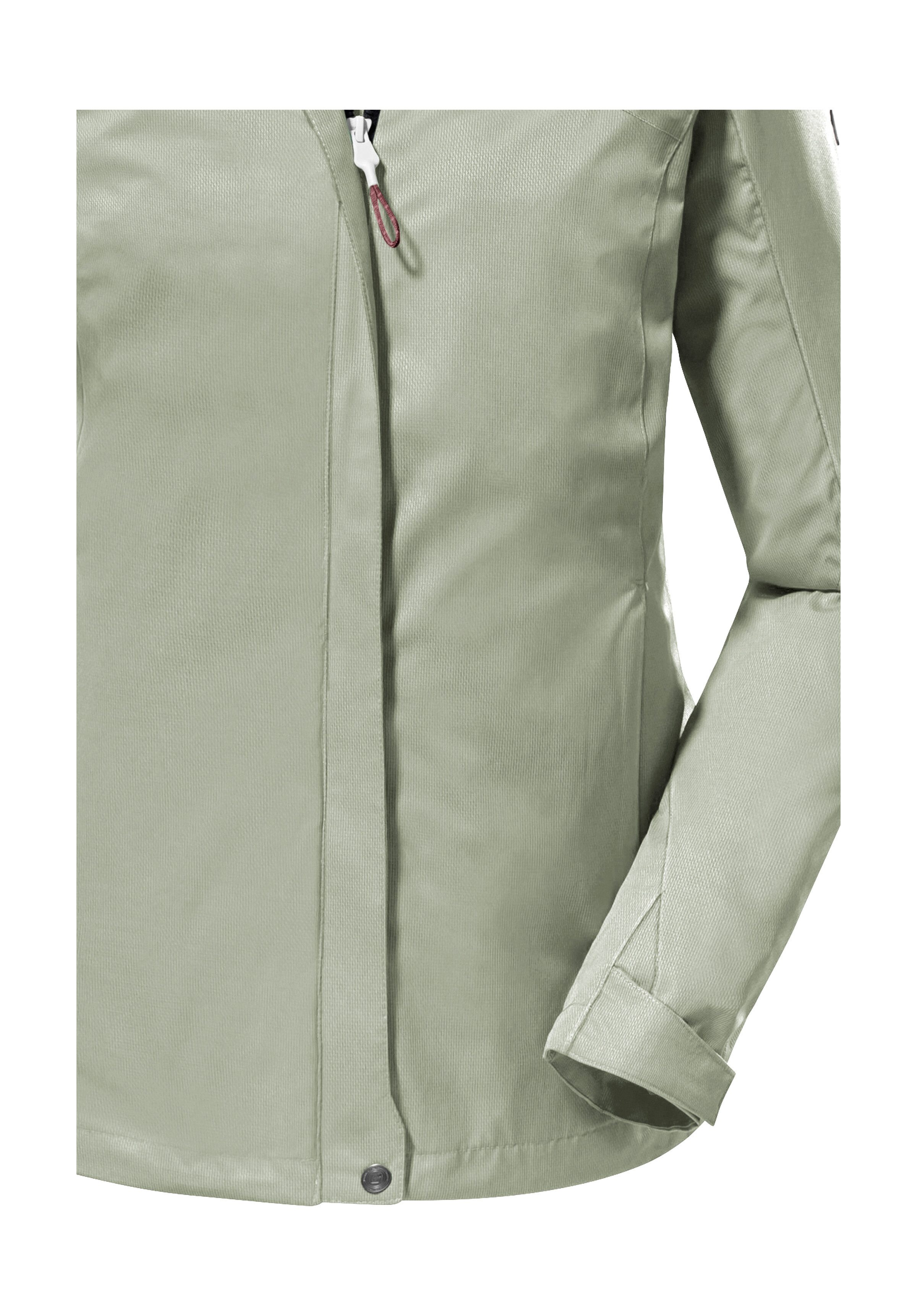 Killtec Outdoorjack KOS 133 WMN JCKT Water- en winddichte damesjack met afneembare capuchon, PFAS-vrij