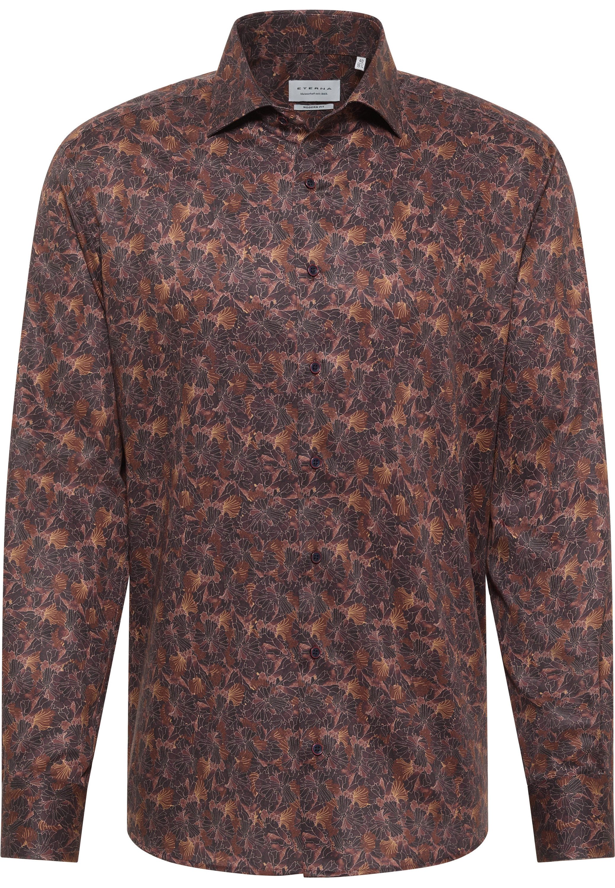 Eterna Overhemd met lange mouwen MODERN FIT NON IRON (strijkvrij)