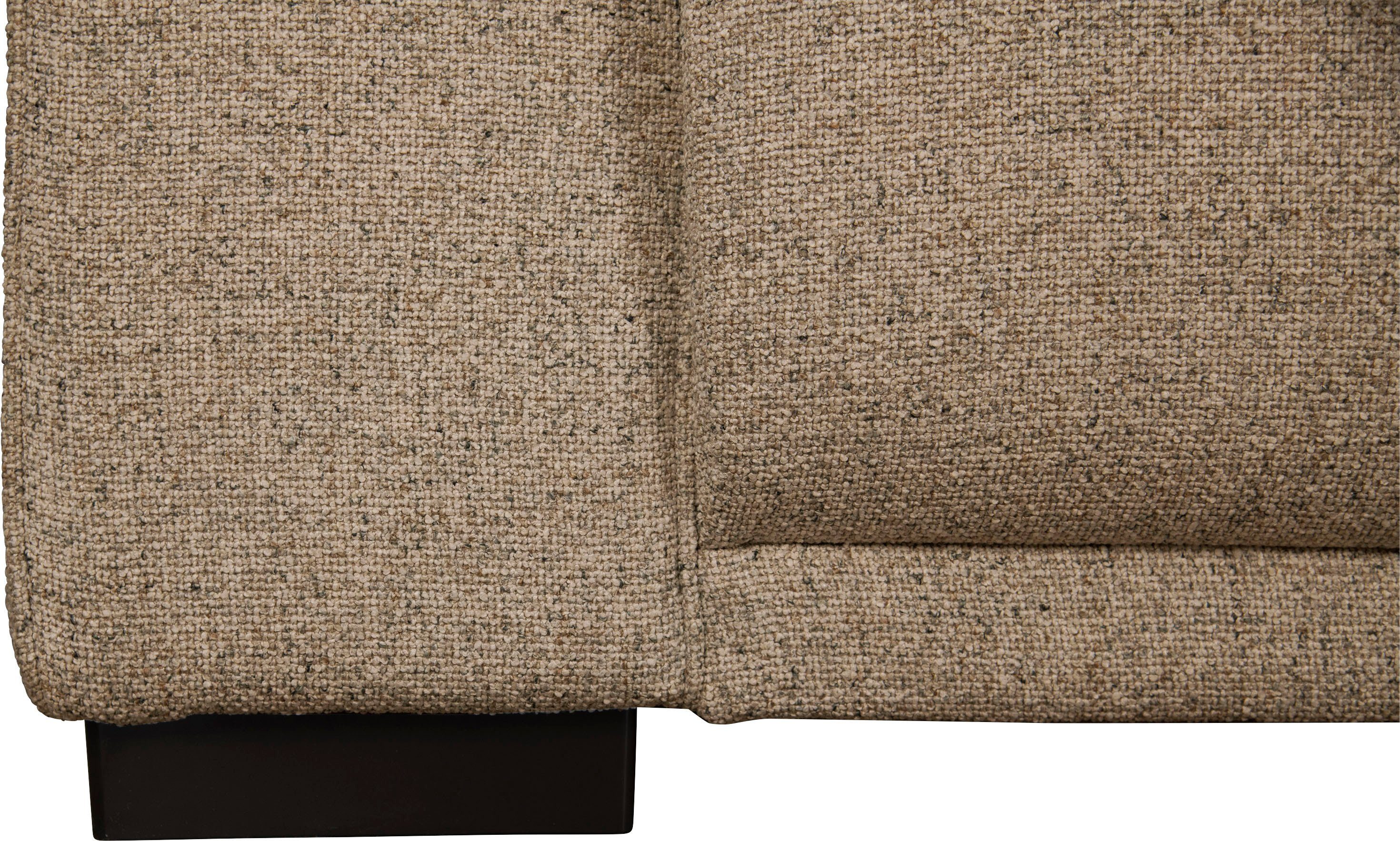 Home affaire Hoekbank BORNHOLM L-vorm met chaise longue, afmetingen B/D/H: 234/162/85 cm Recamiere links of rechts bestelbaar, golfvering, inclusief 2 kussens