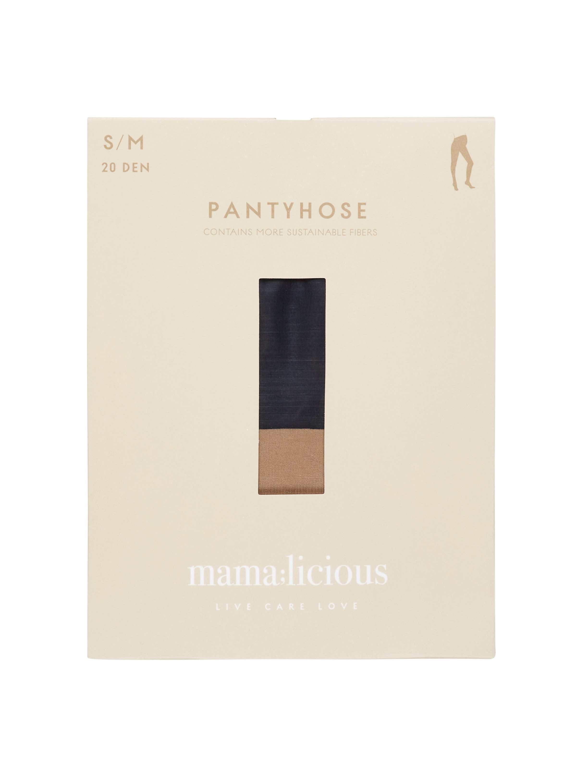 Mamalicious Zwangerschapspanty MLMALOU PANTY 20 DEN 2-P A. NOOS (set, 2 stuks)