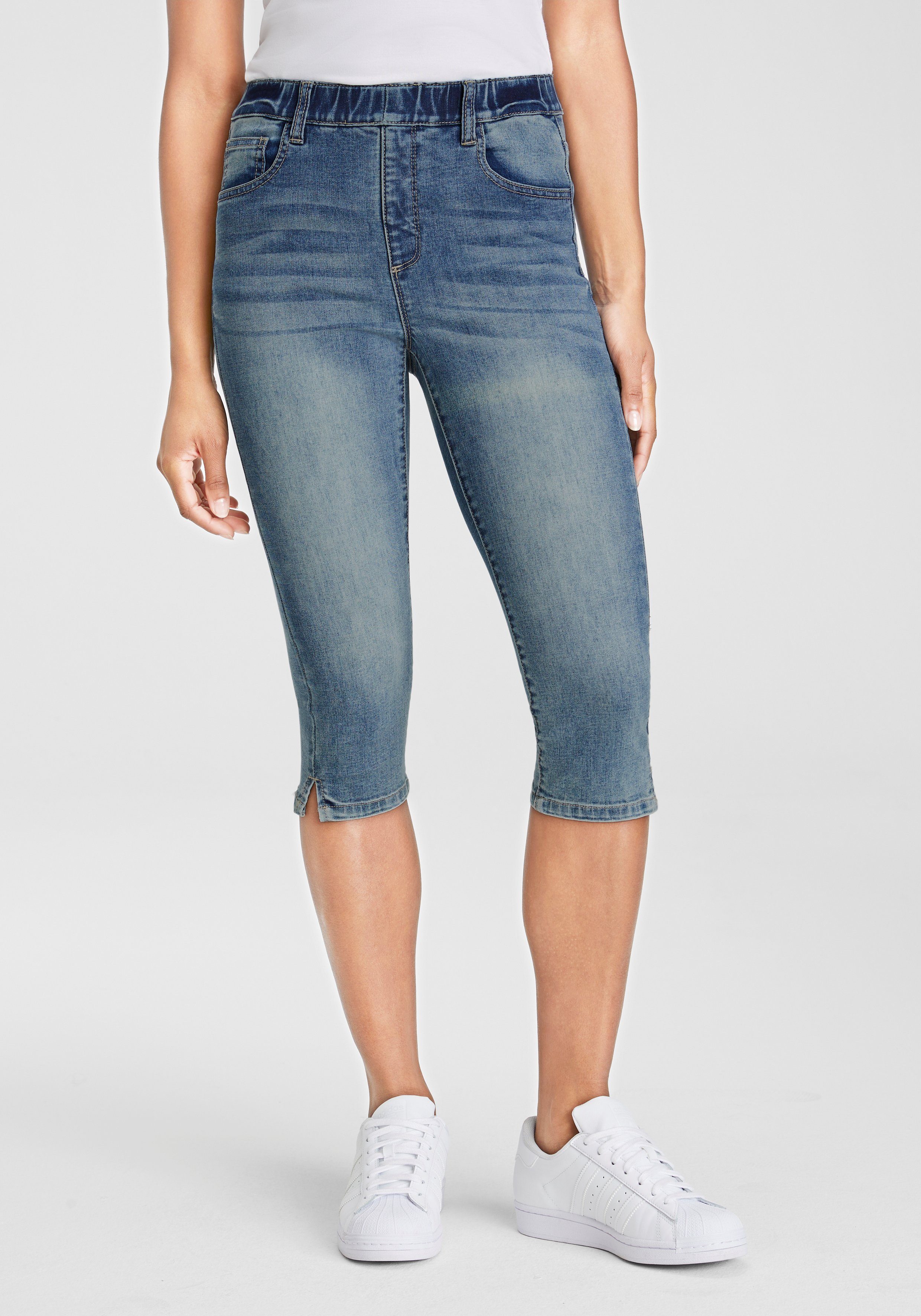 Arizona Capri jeans Ultra Stretch extra-strak gesneden pasvorm, hoge taille, in capri-lengte