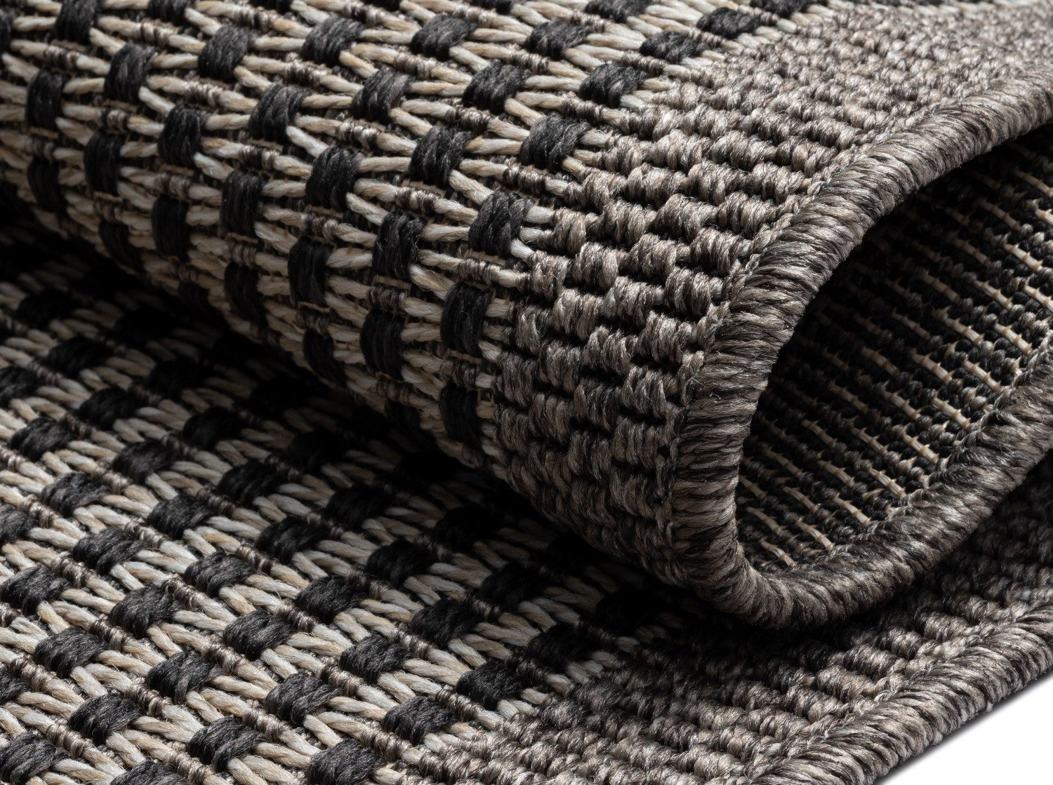 Myflair Möbel & Accessoires Vloerkleed Natura voorraadopruiming Uni-kleuren, met rand, geschikt voor buiten, balkon, terras