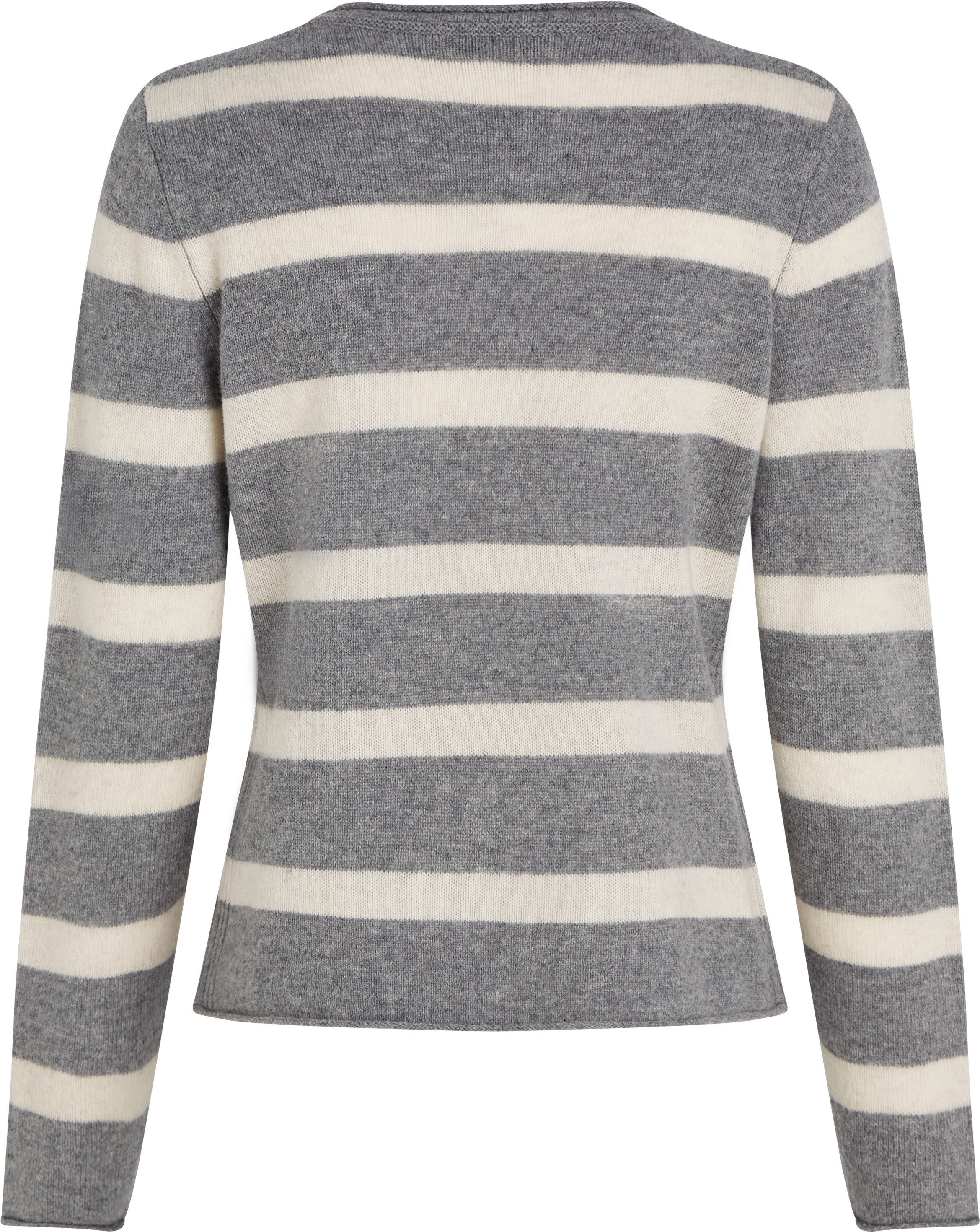 Tommy Hilfiger Gebreide trui SOFT WOOL C-NK SWEATER met logoborduring van 100% wol
