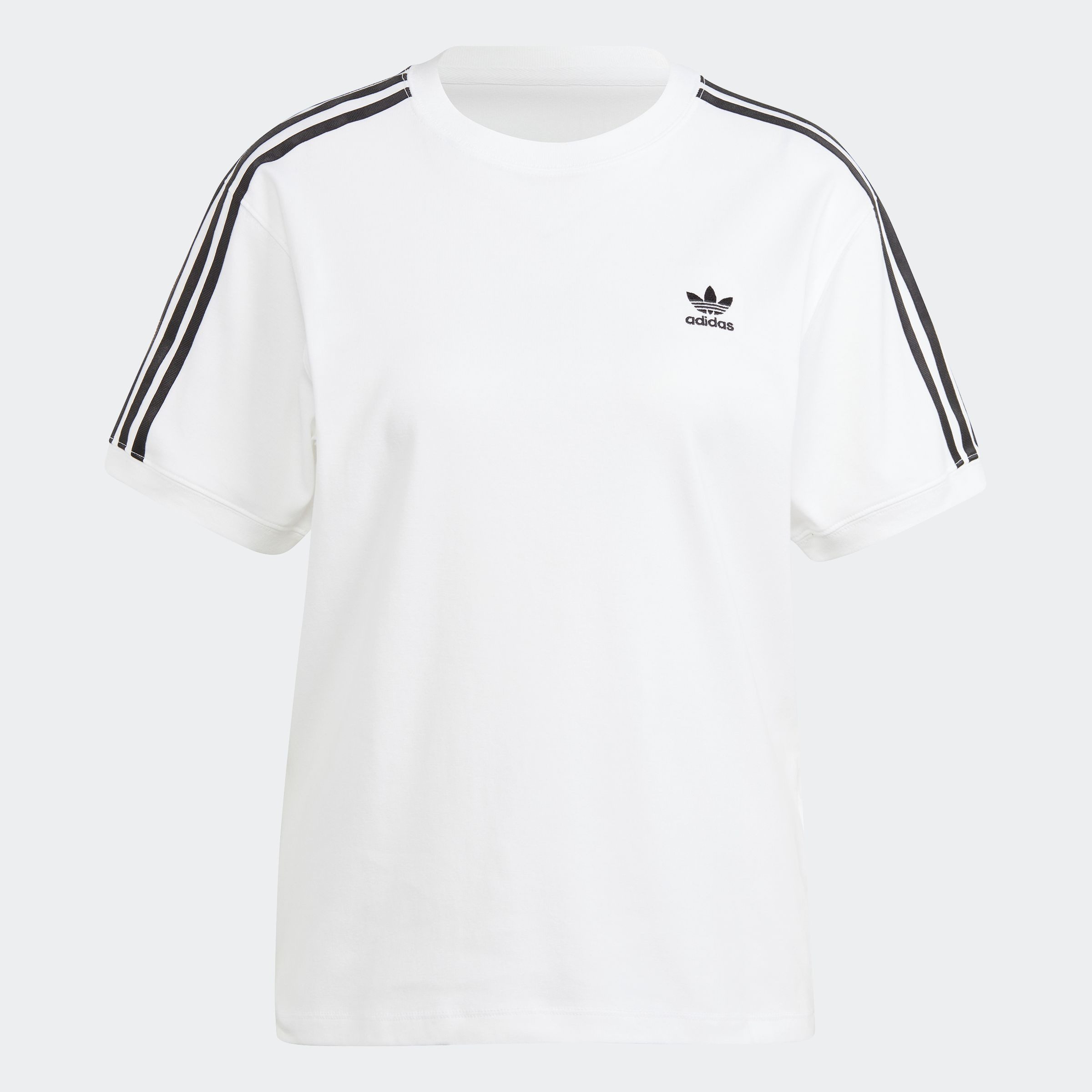 adidas Originals T-shirt 3 STRIPE TEE drie-strepen shirt met trefoil-logo
