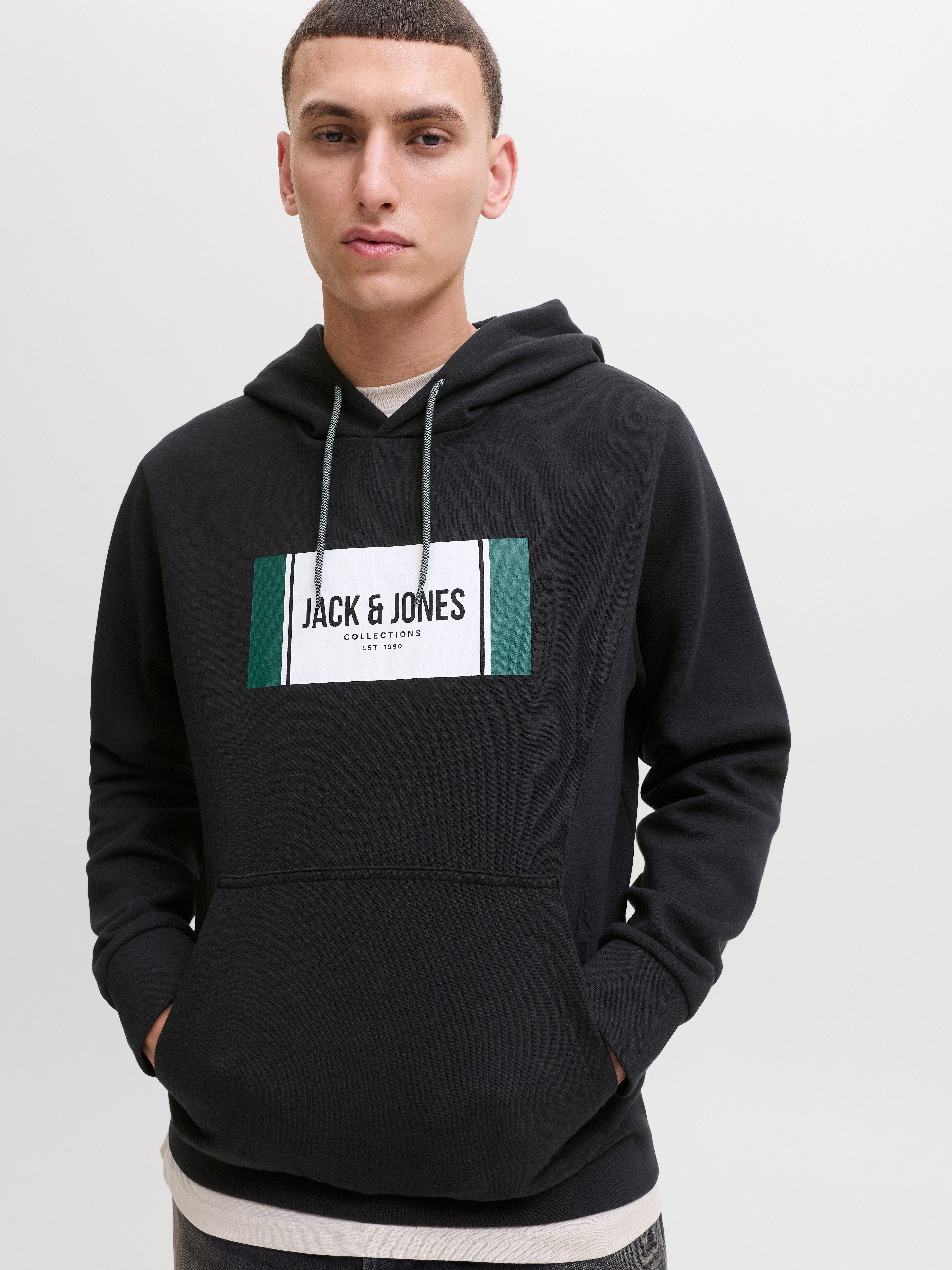 Jack & Jones Hoodie JJHAYATO SWEAT HOOD BTS