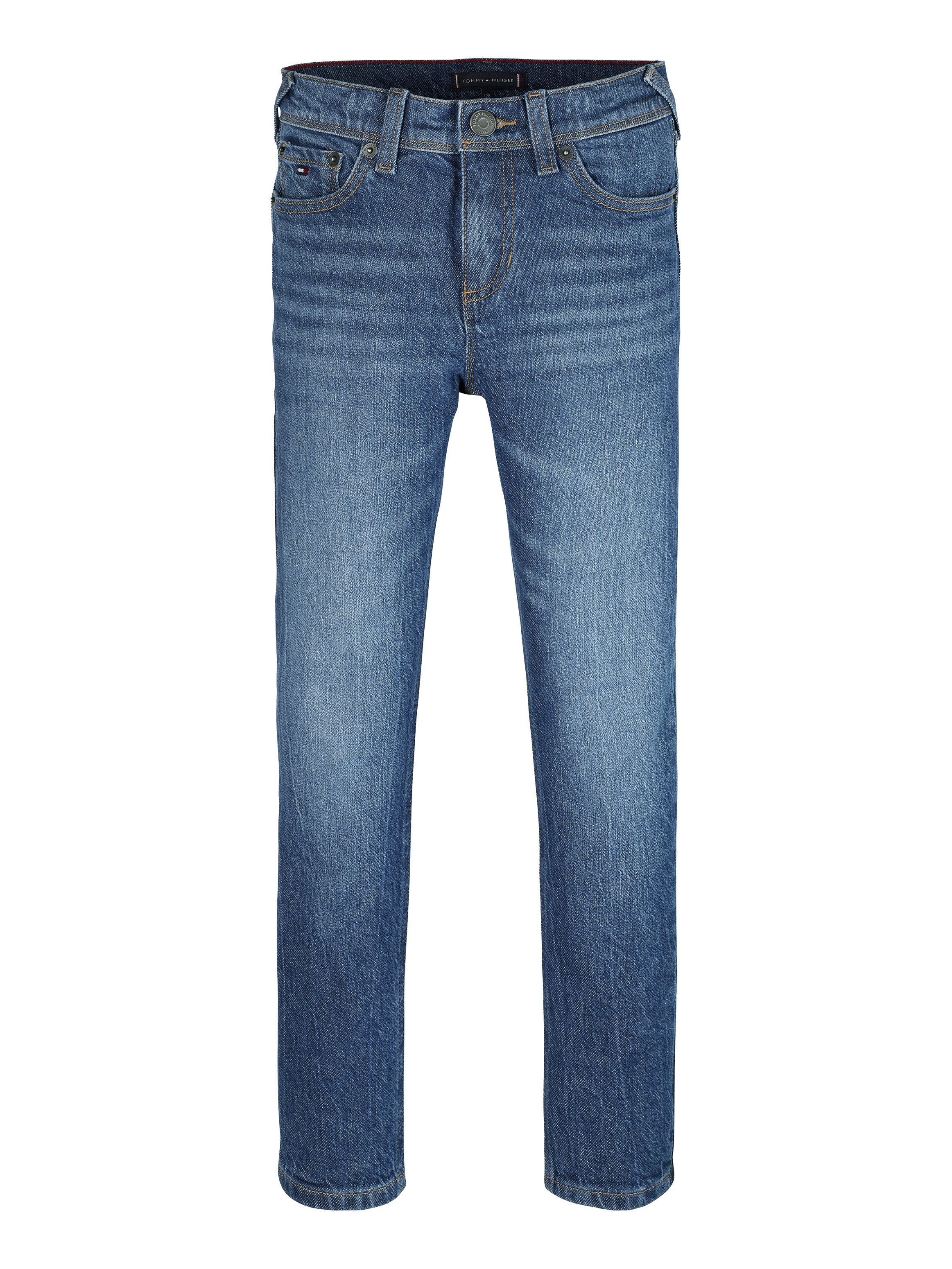 Tommy Hilfiger Straight jeans SCANTON Y met logo-borduursels, badge