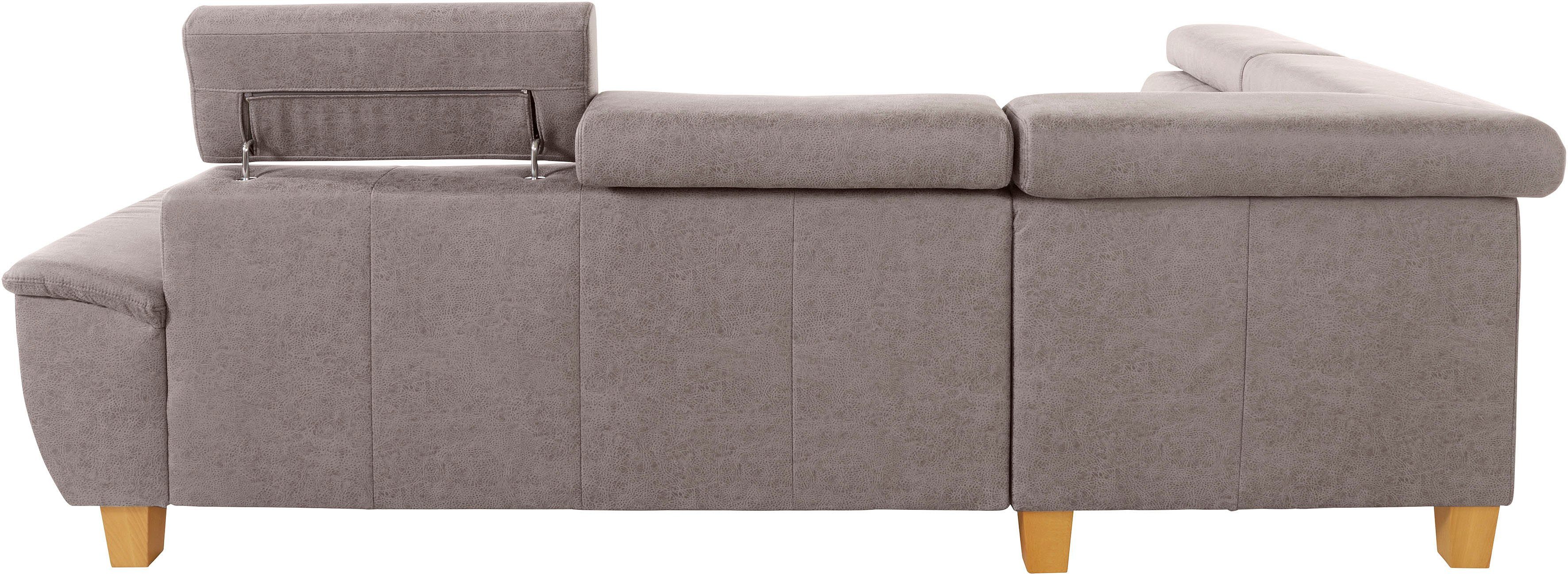 exxpo - sofa fashion Hoekbank Enya, uitgebreide afwerking, hoog zitcomfort, comfortabel, L-vorm